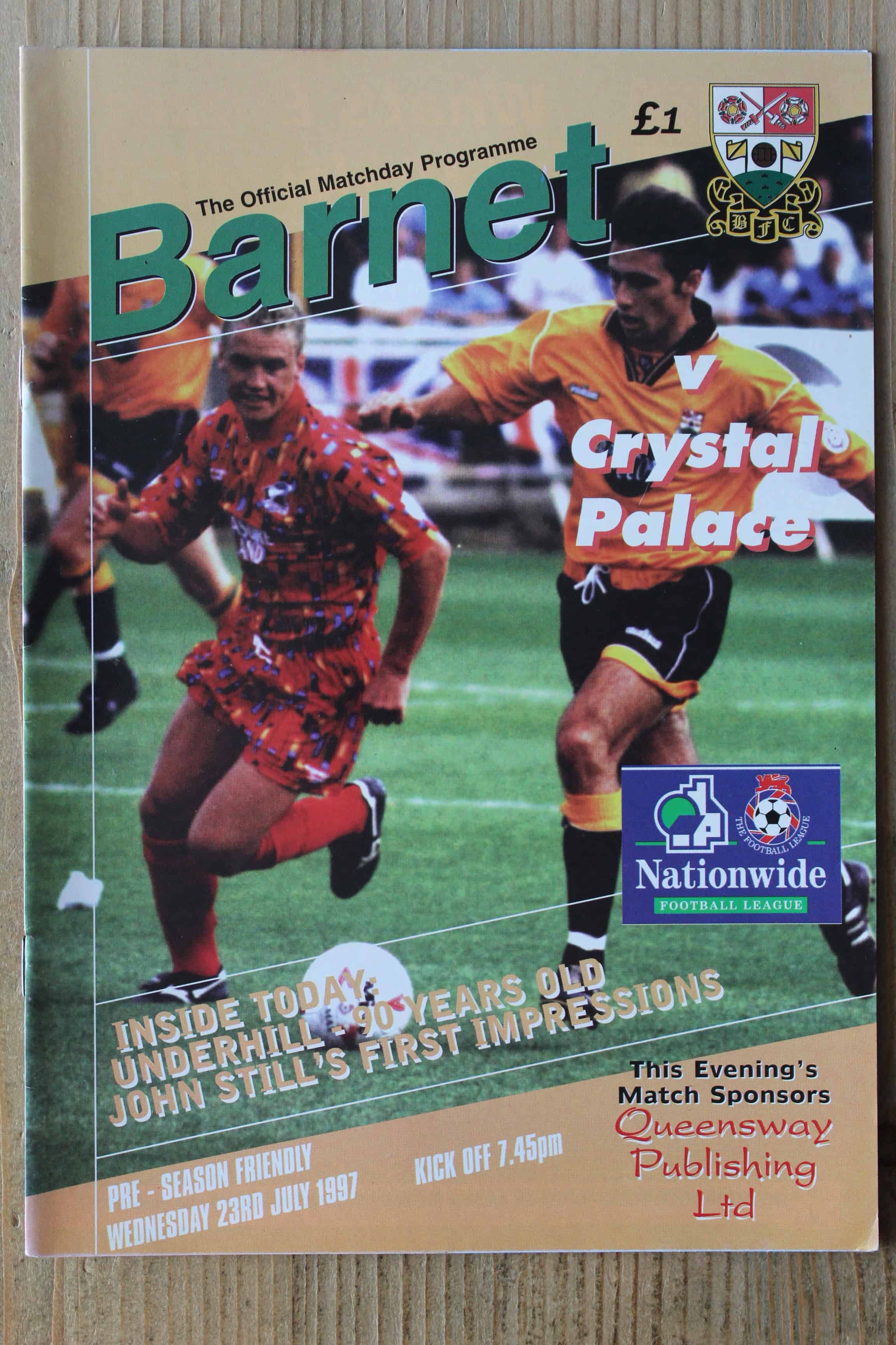 Barnet FC v Crystal Palace FC