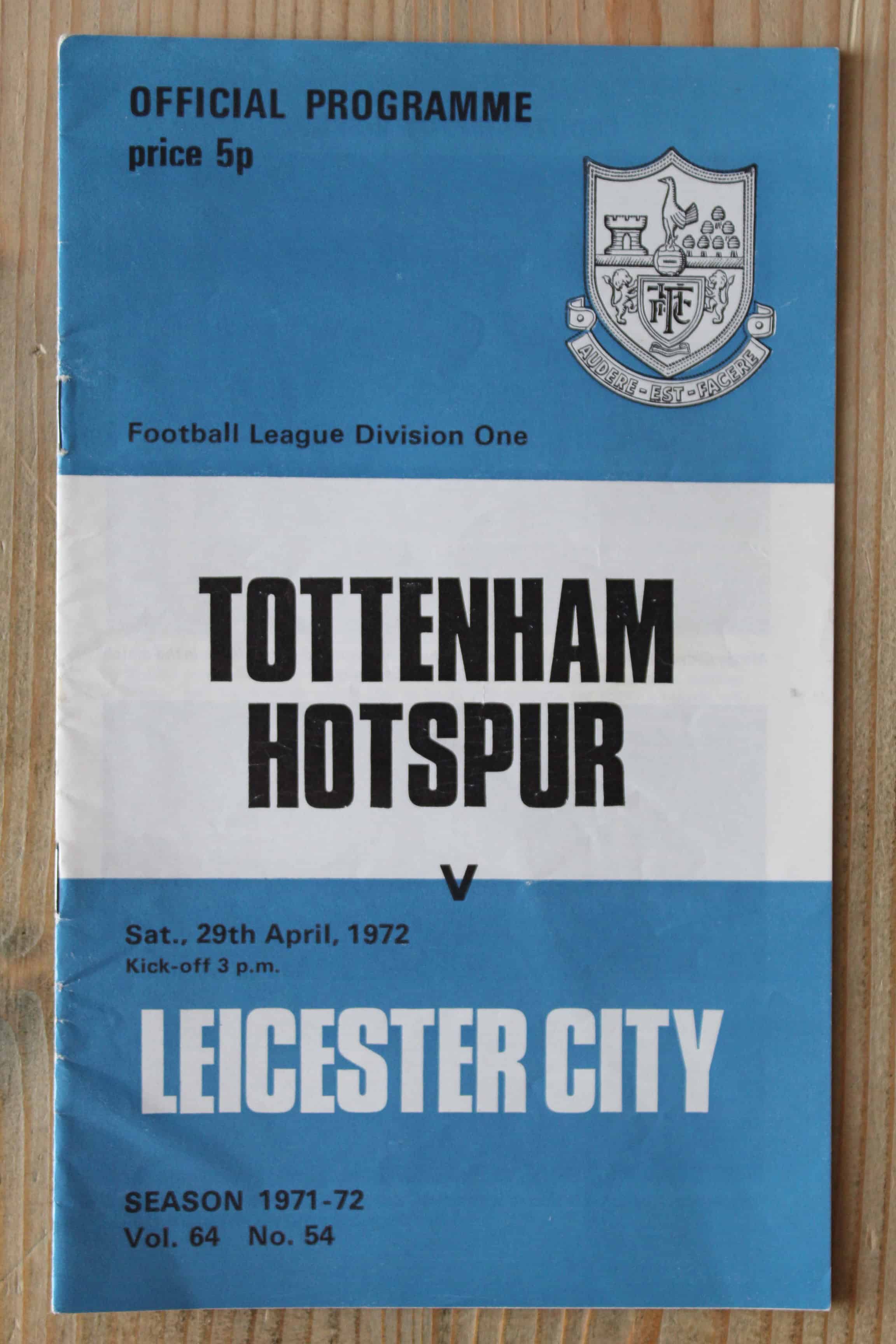 Tottenham Hotspur FC v Leicester City FC