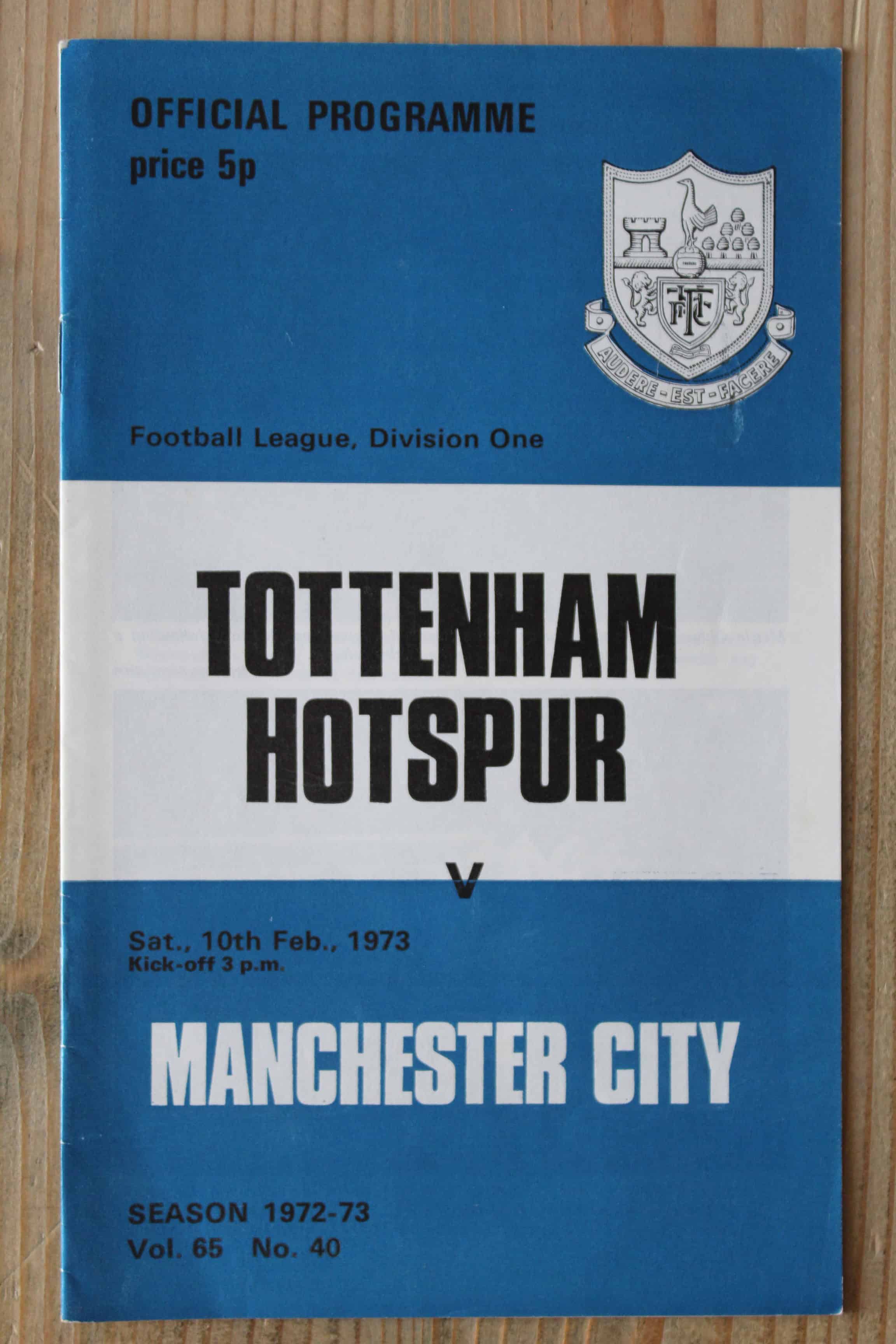 Tottenham Hotspur FC v Manchester City FC