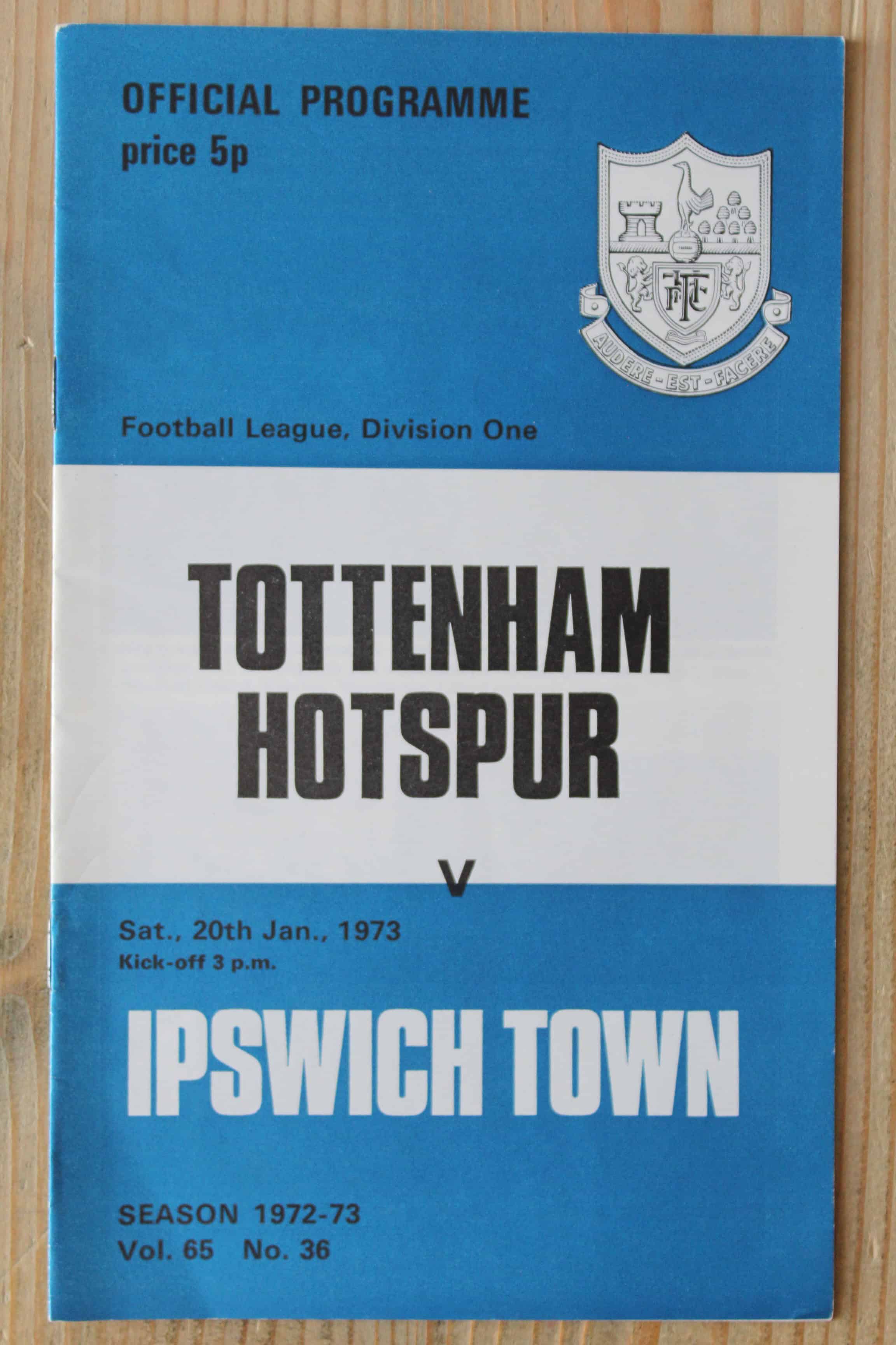 Tottenham Hotspur FC v Ipswich Town FC