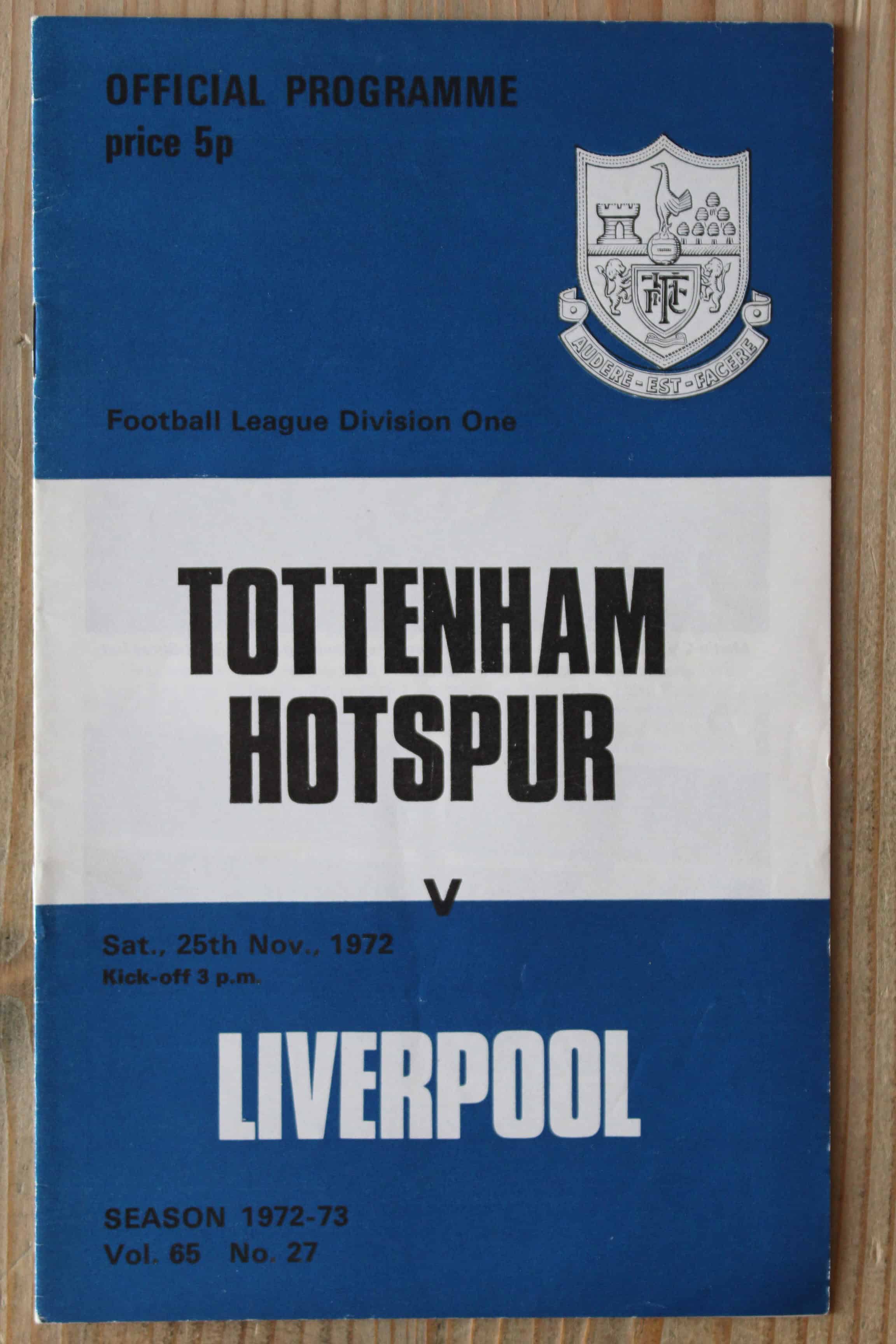 Tottenham Hotspur FC v Liverpool FC