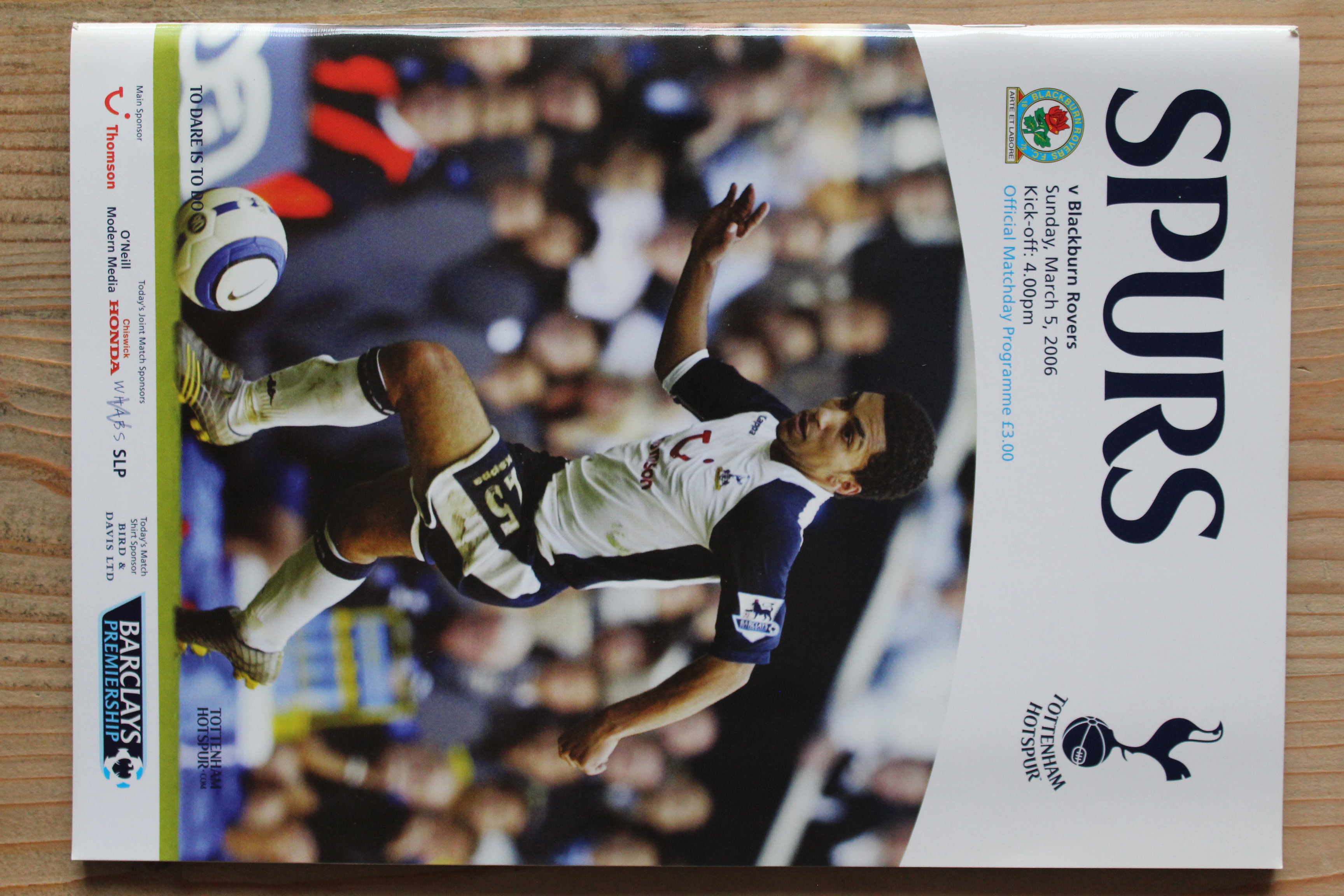 Tottenham Hotspur FC v Blackburn Rovers FC