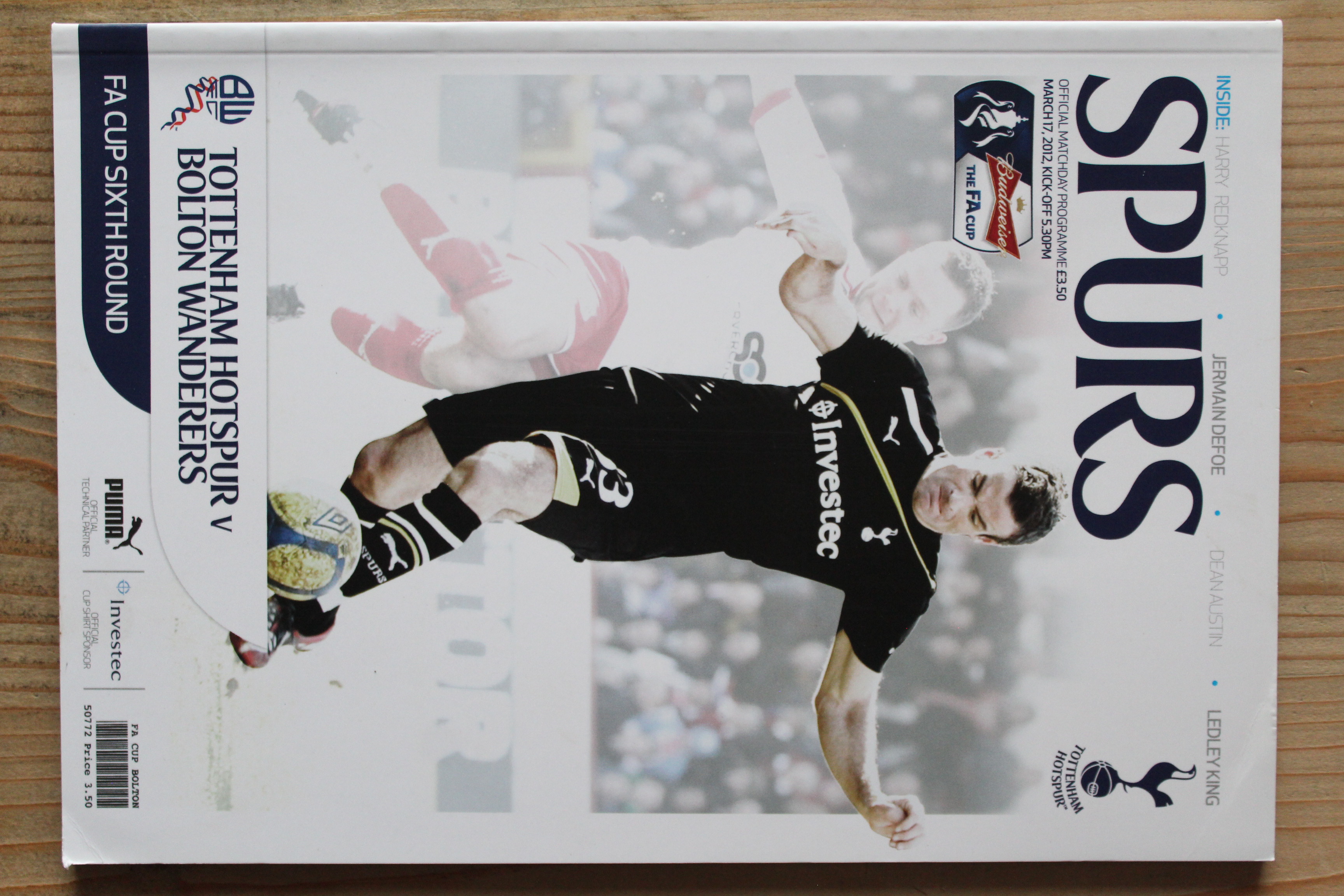 Tottenham Hotspur FC v Bolton Wanderers FC