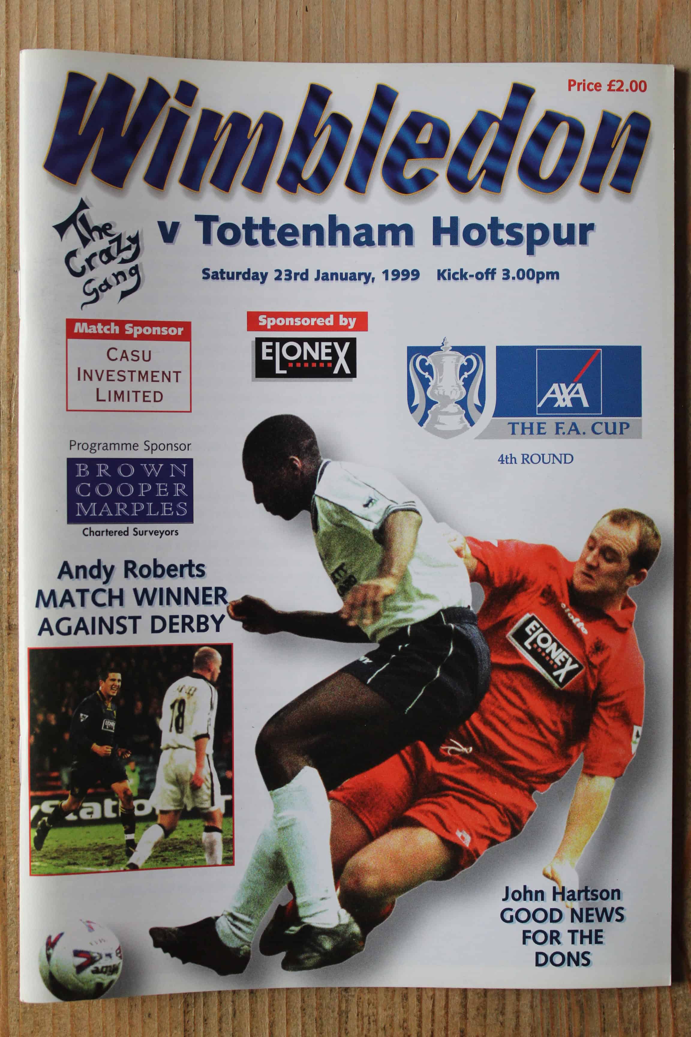 Wimbledon v Tottenham Hotspur FC