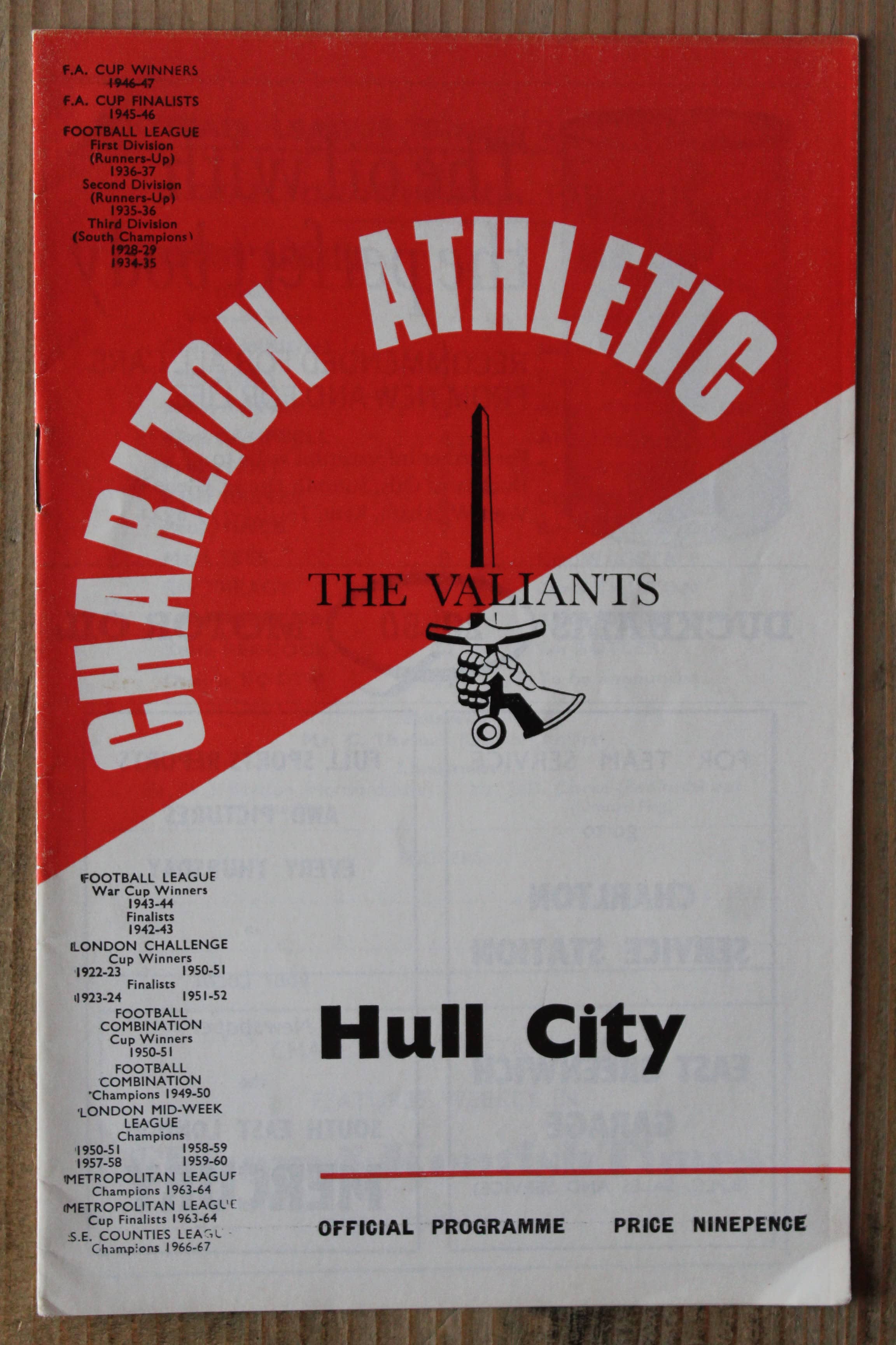 Charlton Athletic FC v Hull City FC