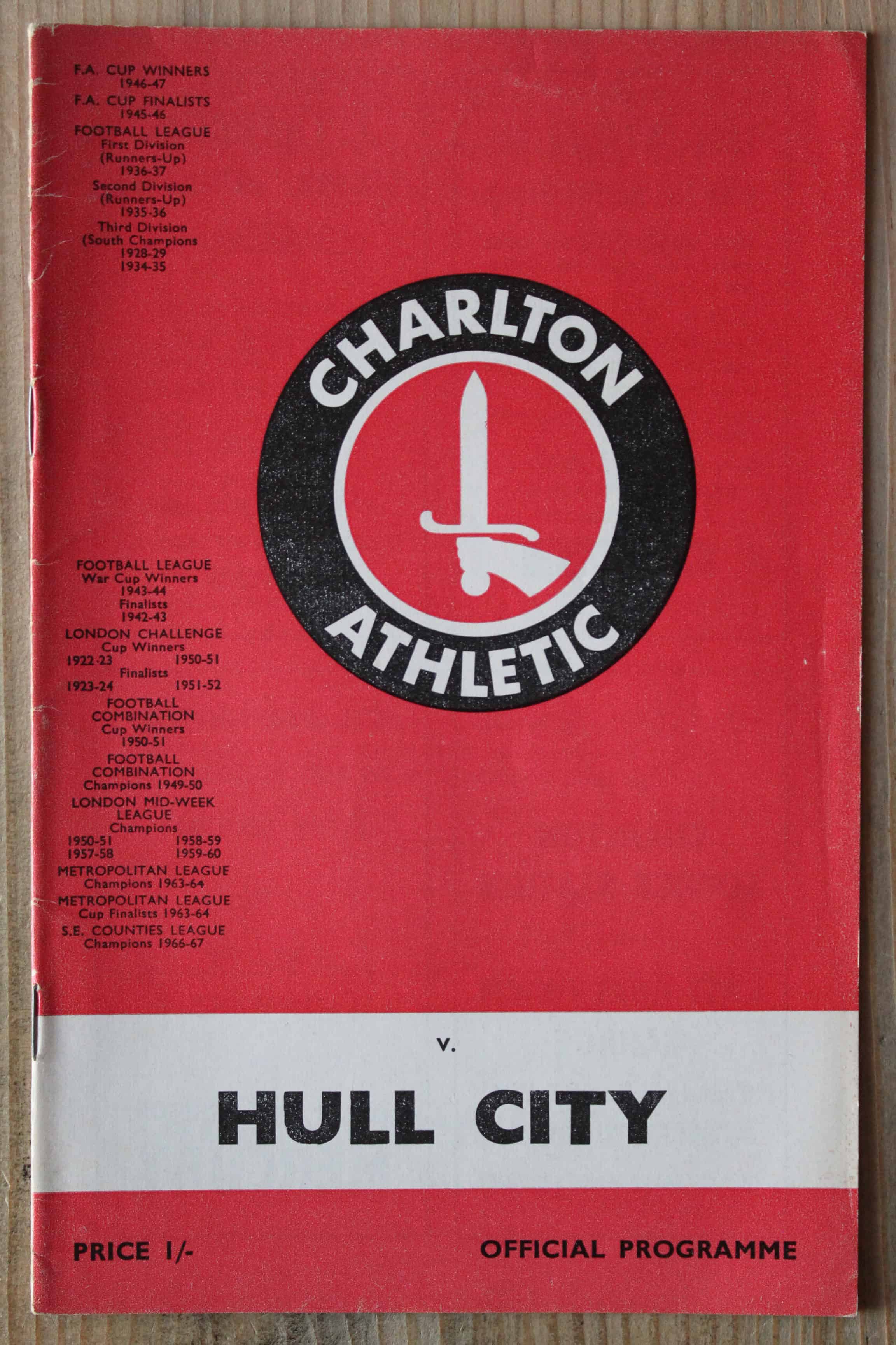 Charlton Athletic FC v Hull City FC