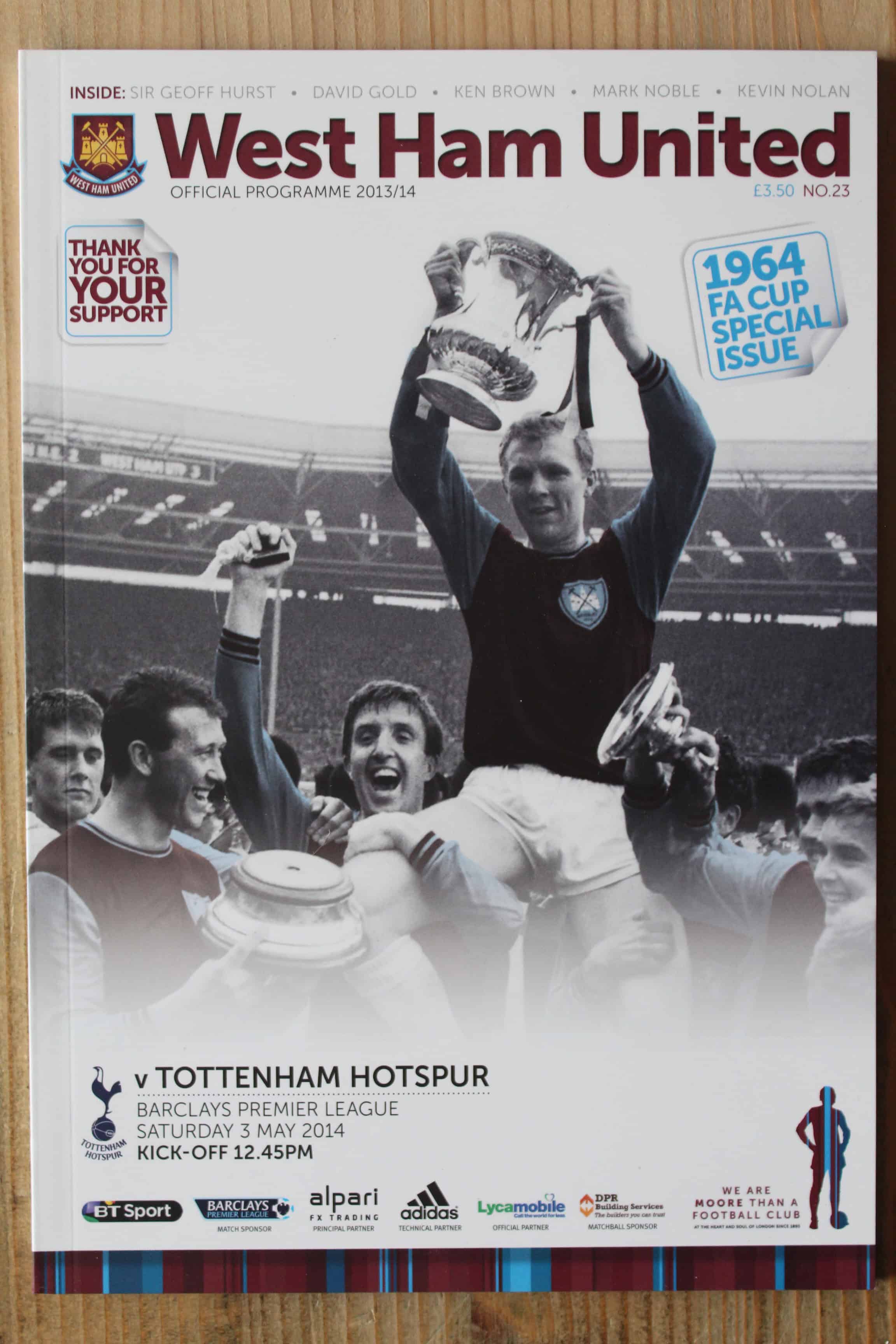 West Ham United FC v Tottenham Hotspur FC