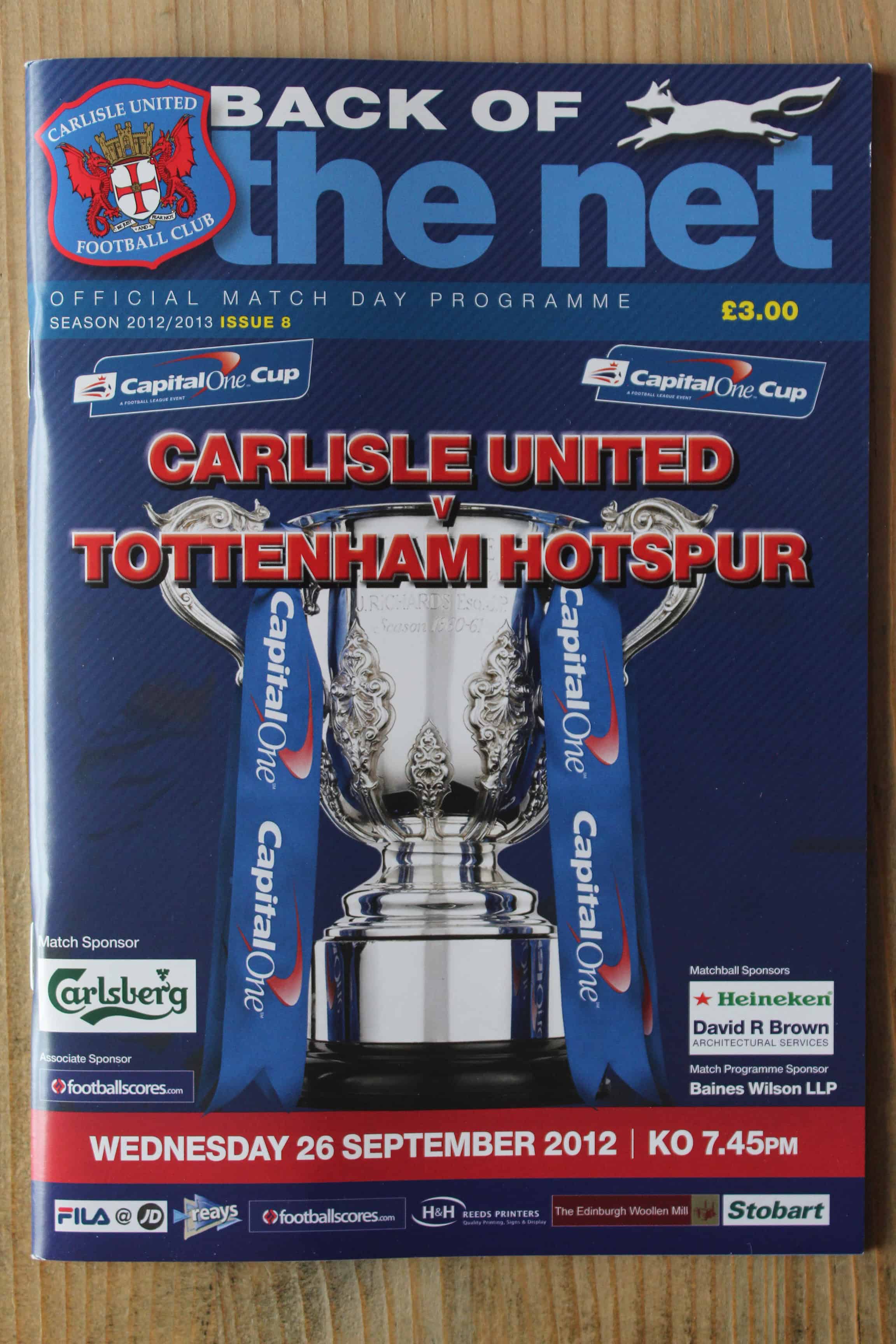 Carlisle United FC v Tottenham Hotspur FC