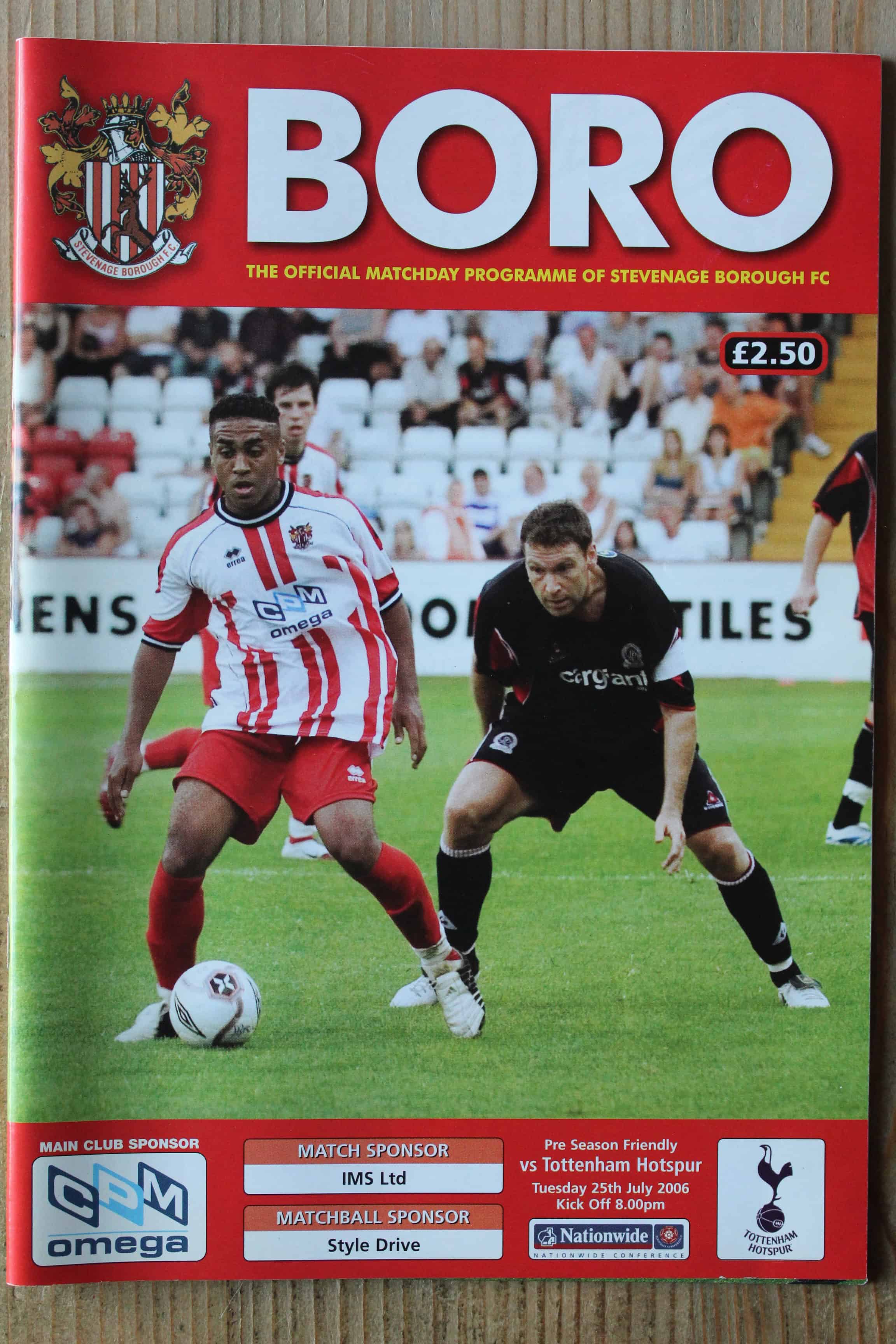 Stevenage Borough FC v Tottenham Hotspur FC