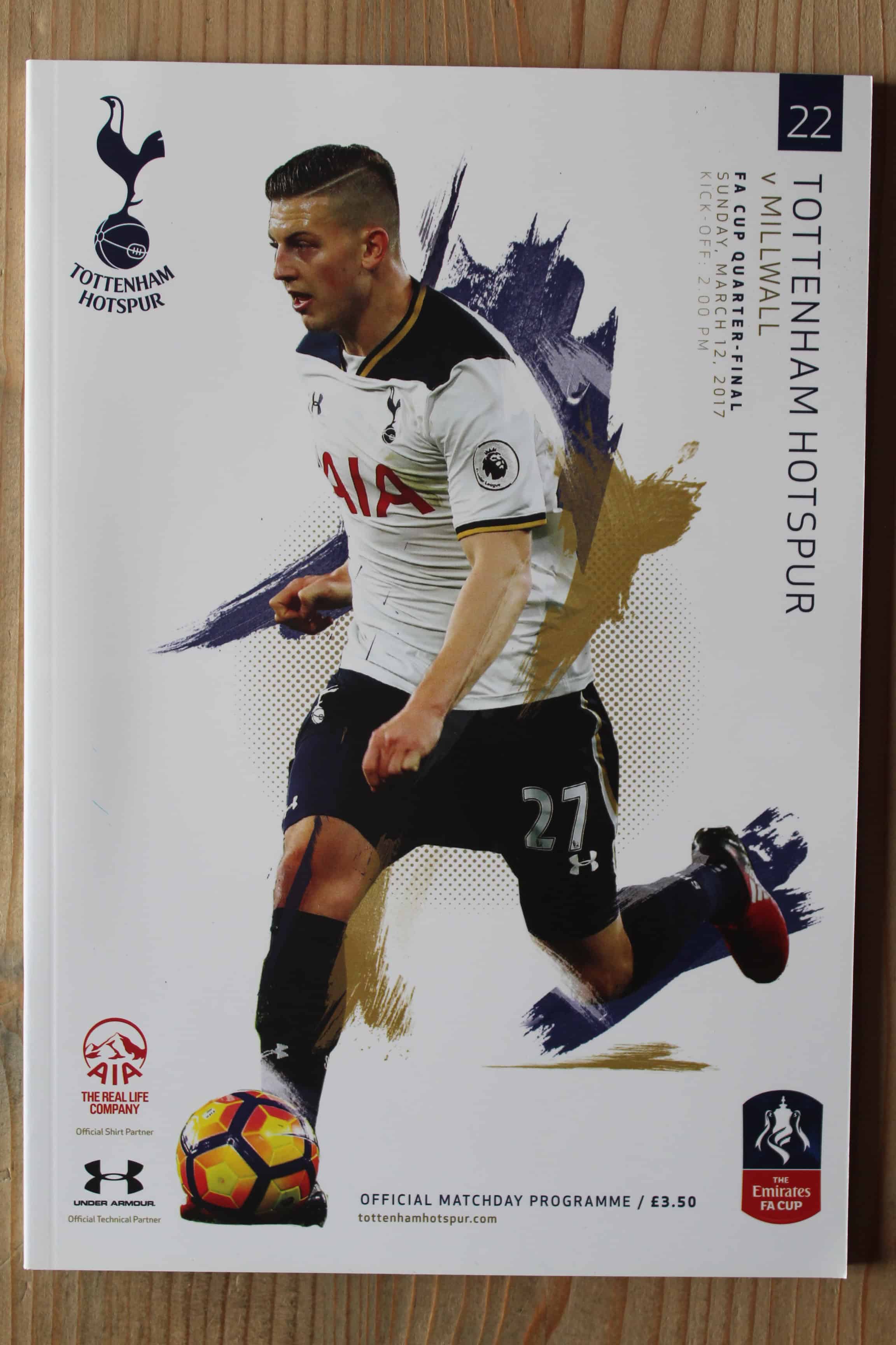 Tottenham Hotspur FC v Millwall FC