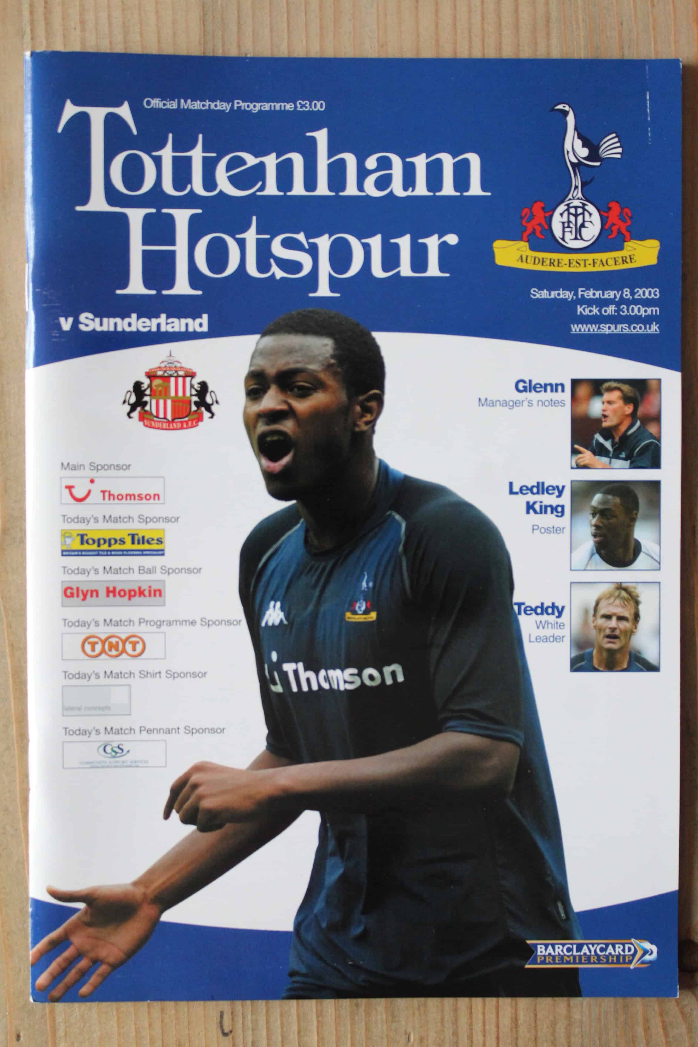 Tottenham Hotspur FC v Sunderland FC