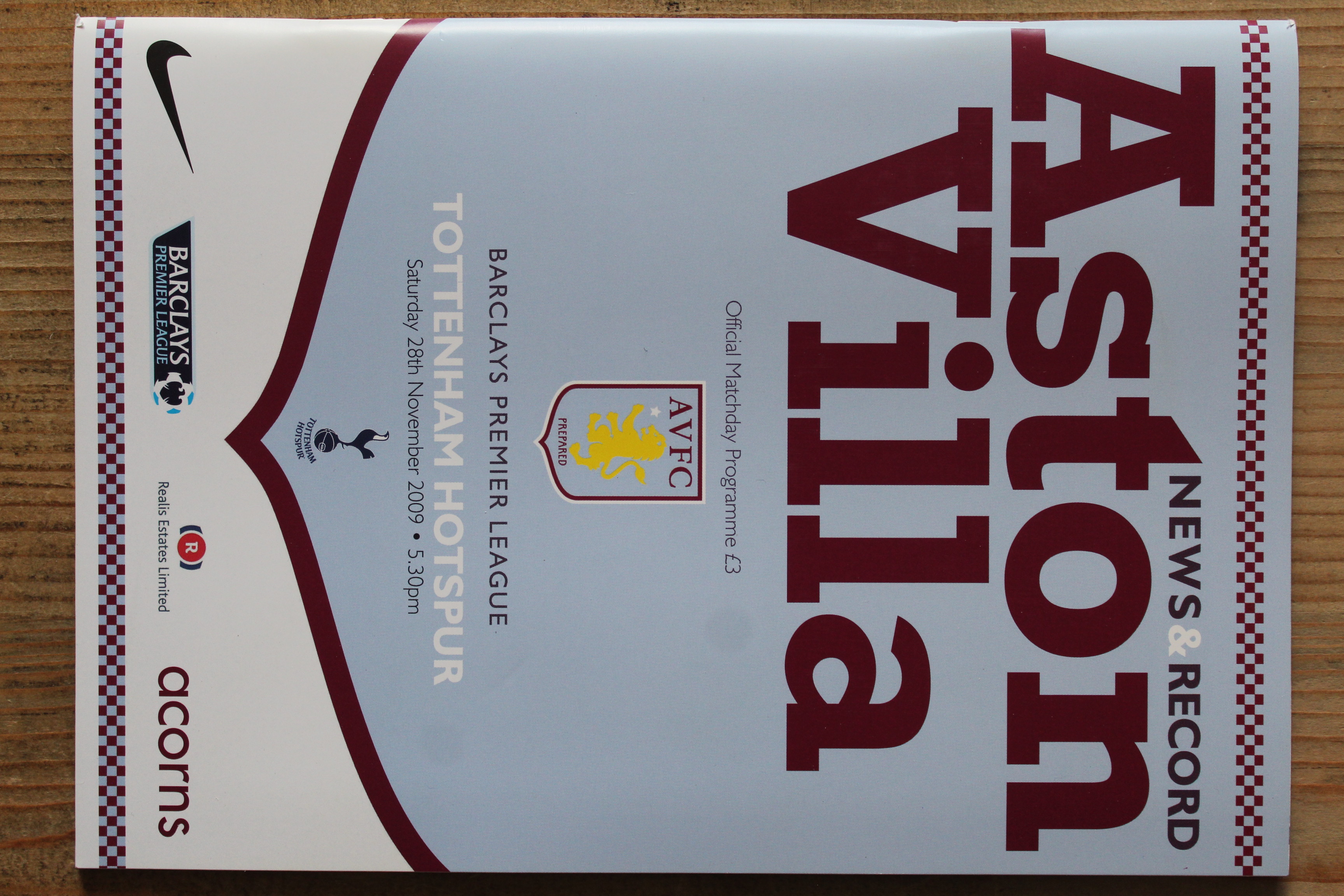 Aston Villa FC v Tottenham Hotspur FC