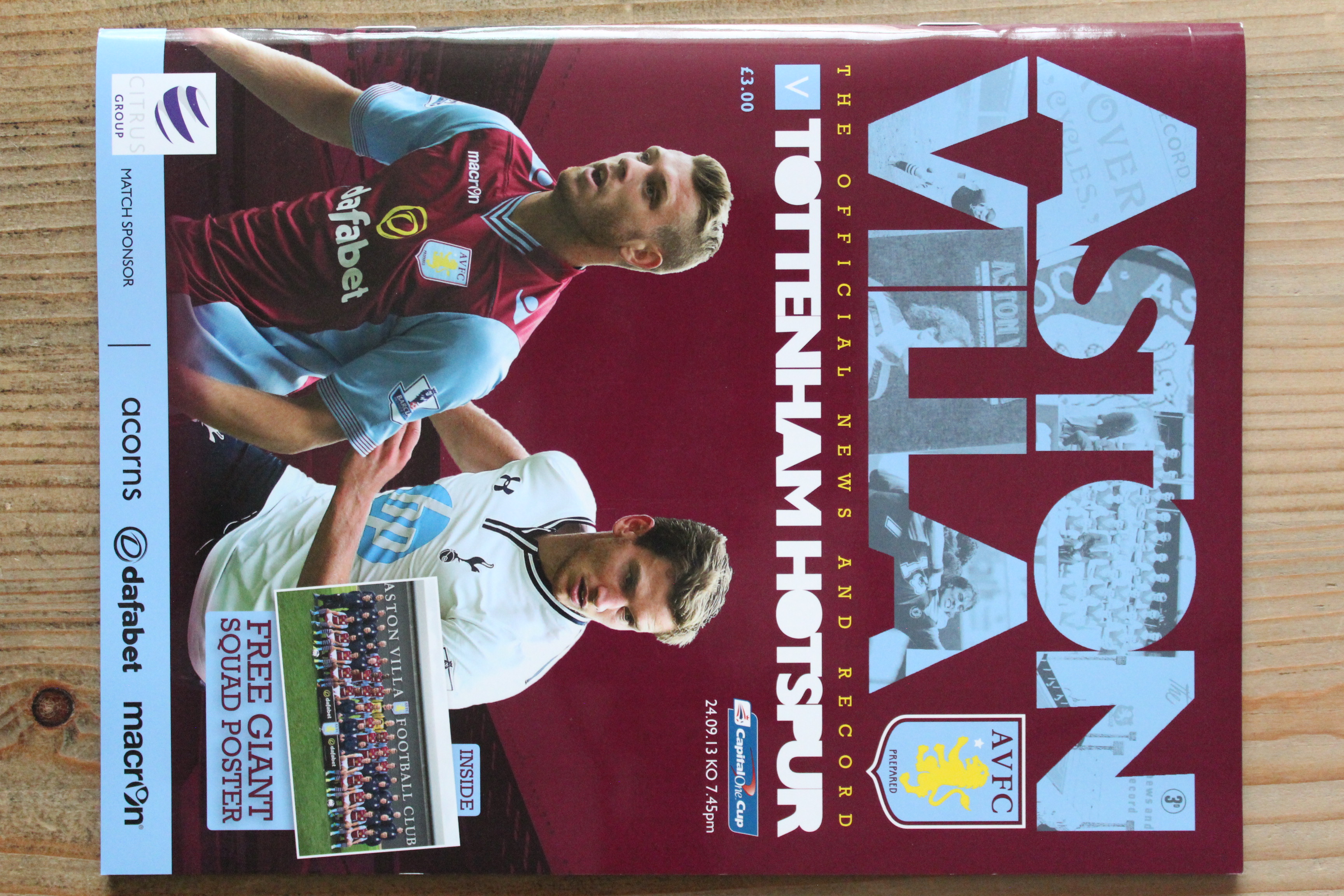 Aston Villa FC v Tottenham Hotspur FC