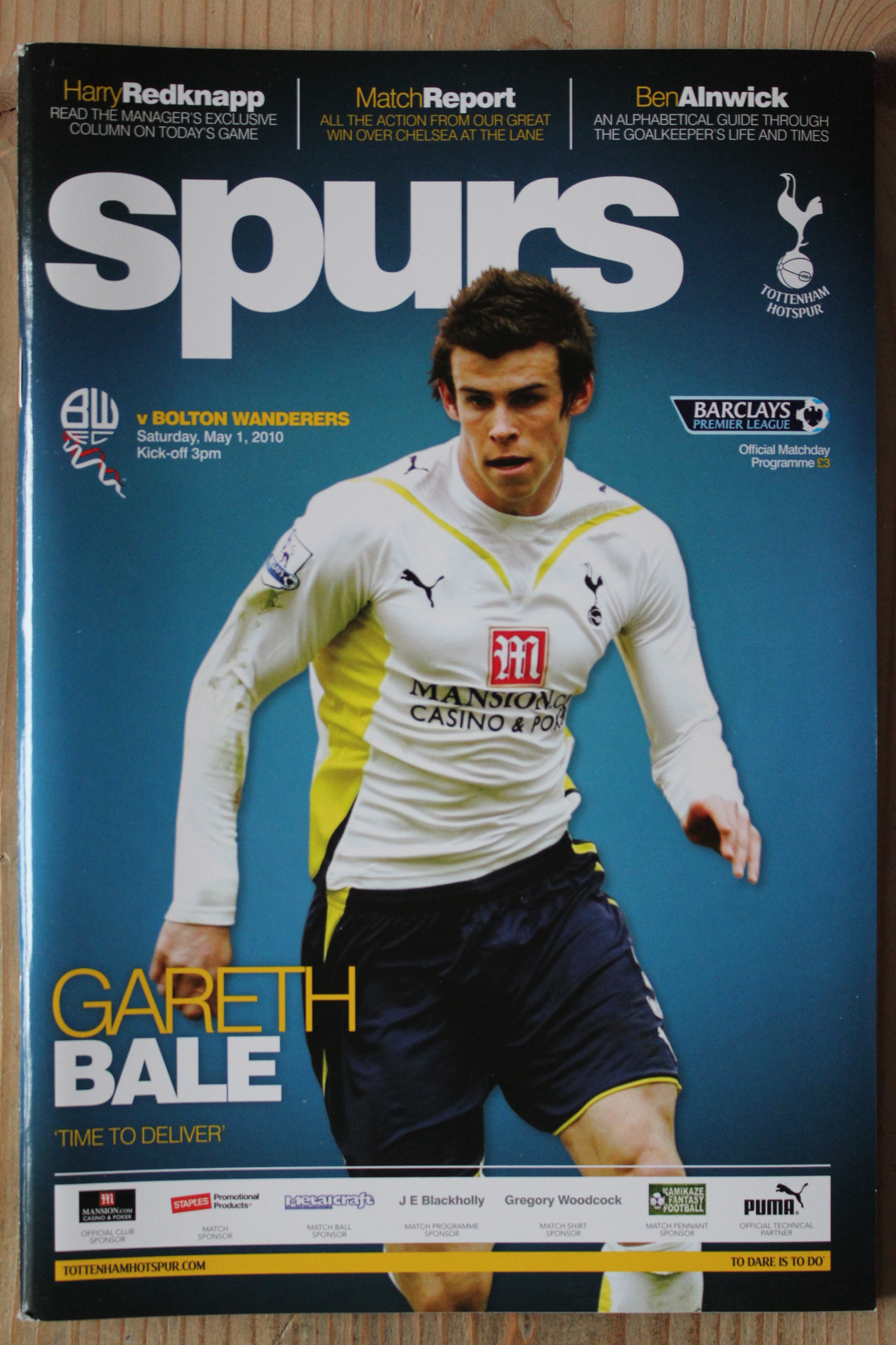 Tottenham Hotspur FC v Bolton Wanderers FC