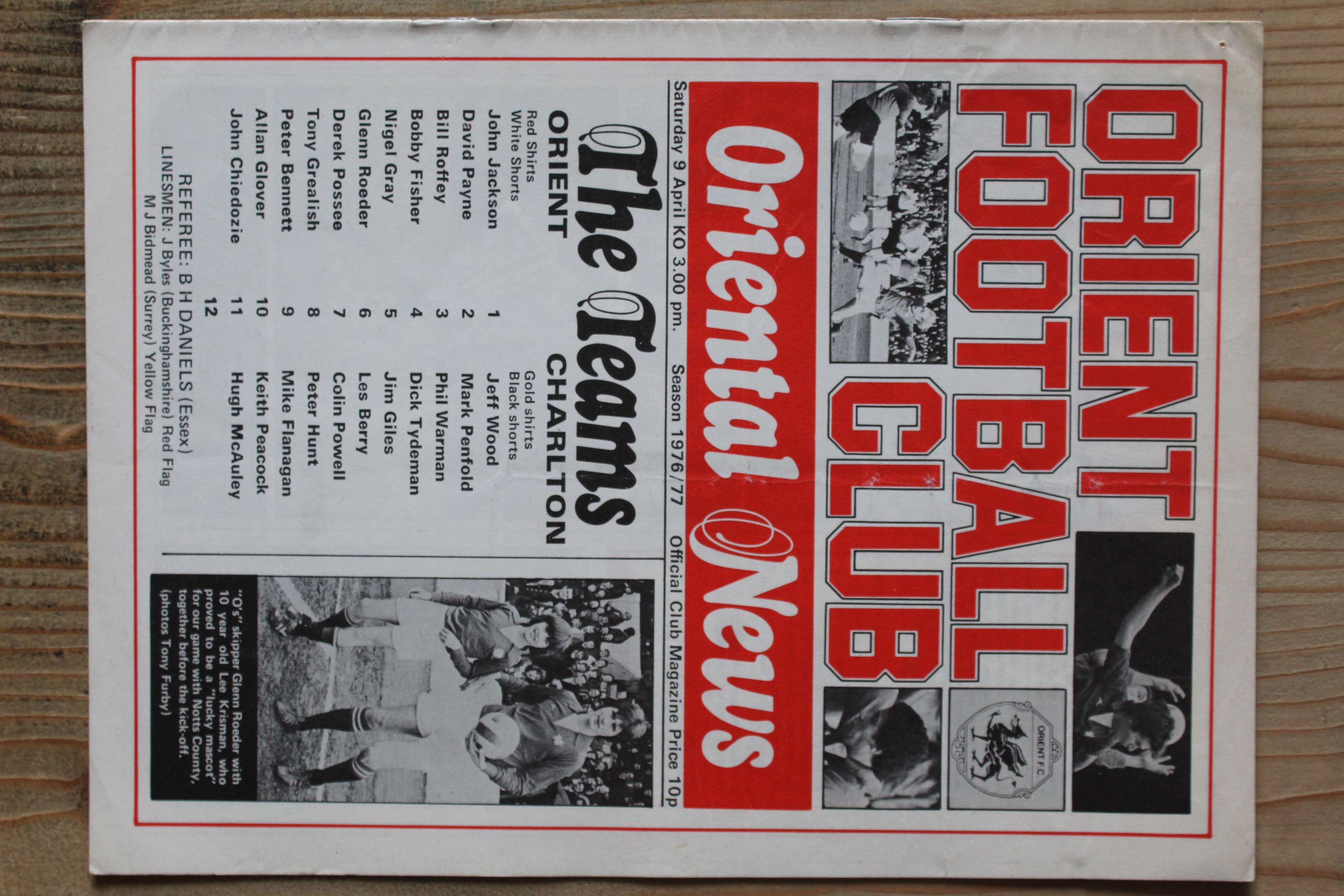 Orient v Charlton Athletic FC