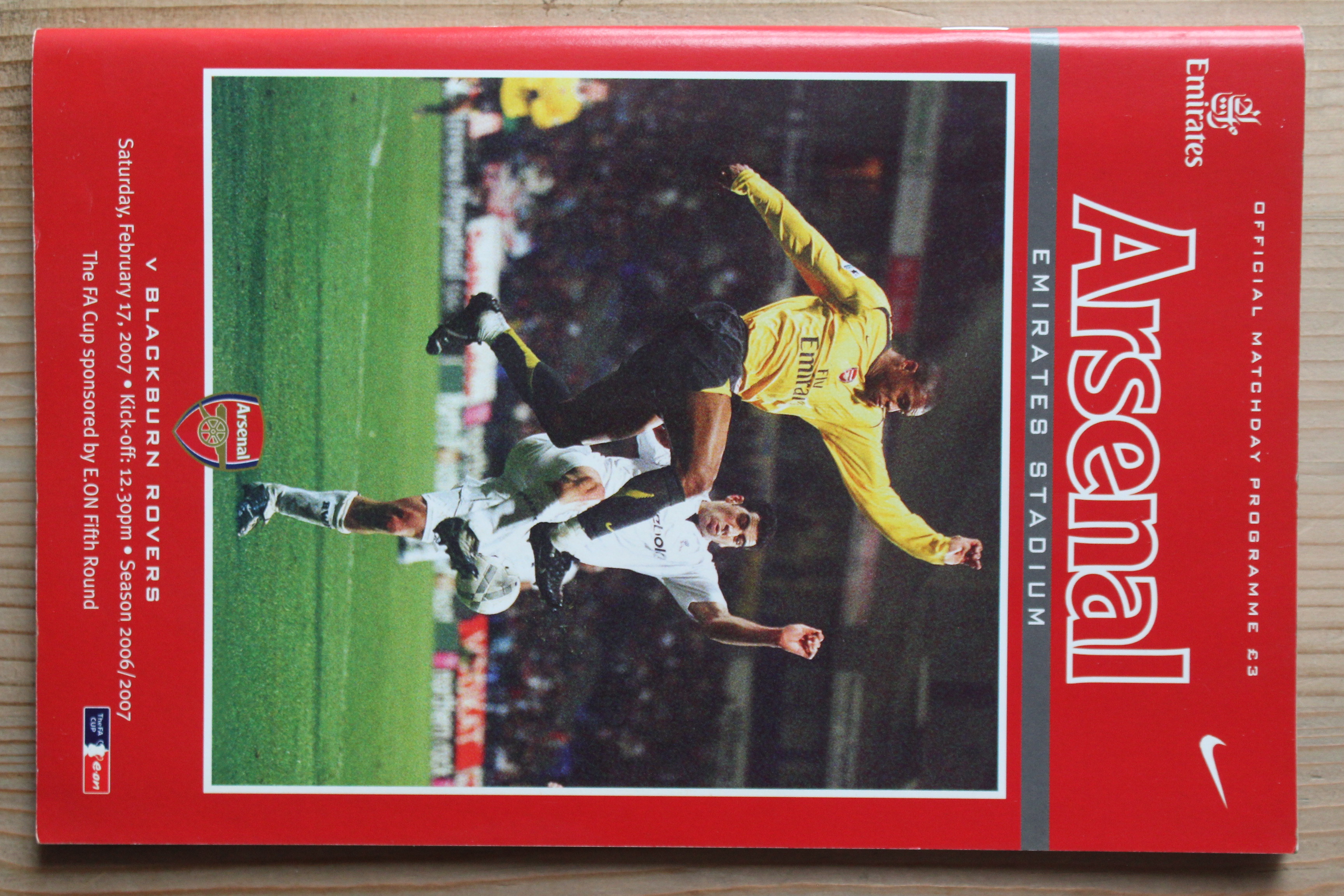 Arsenal FC v Blackburn Rovers FC