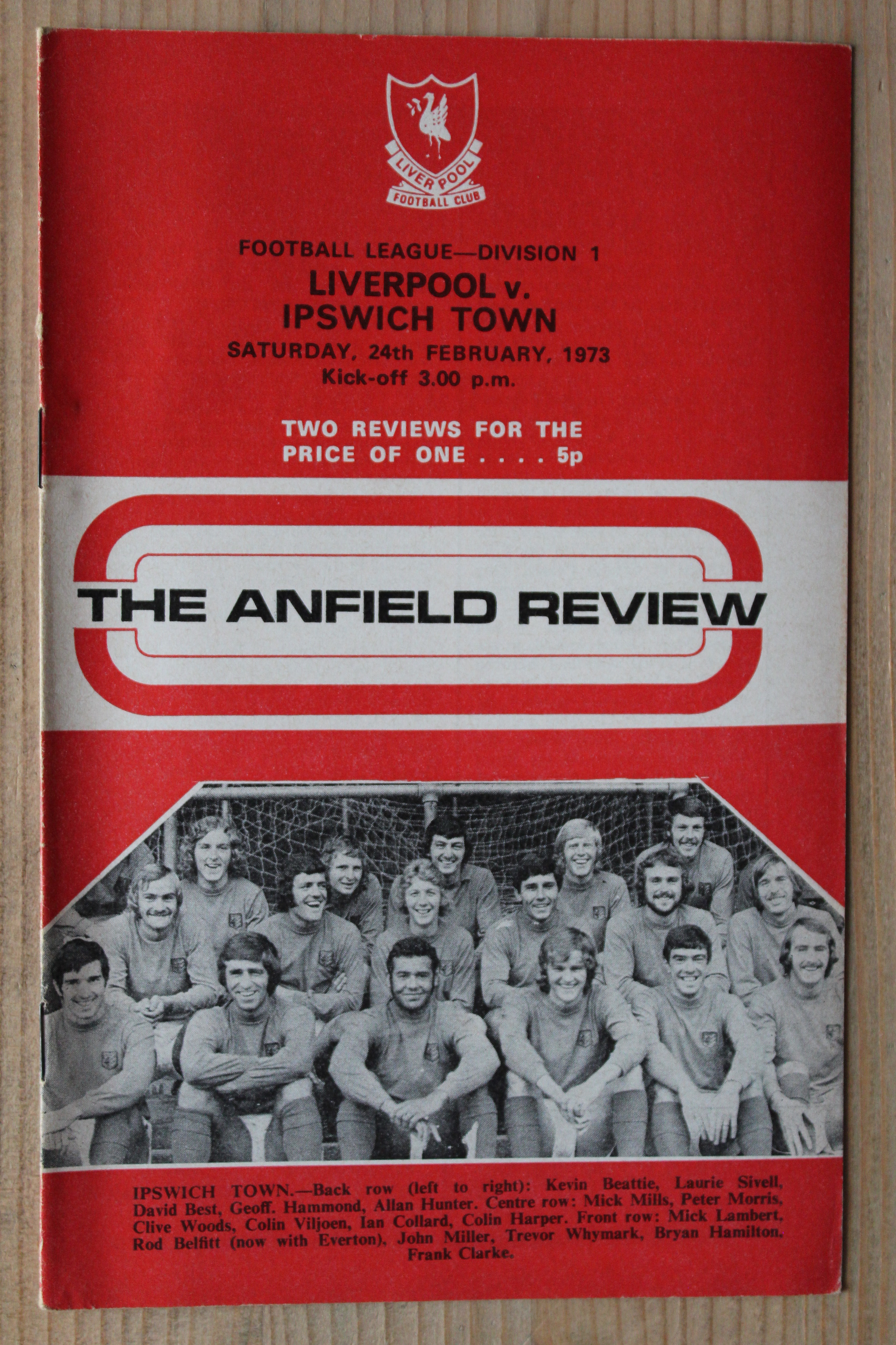 Liverpool FC v Ipswich Town FC