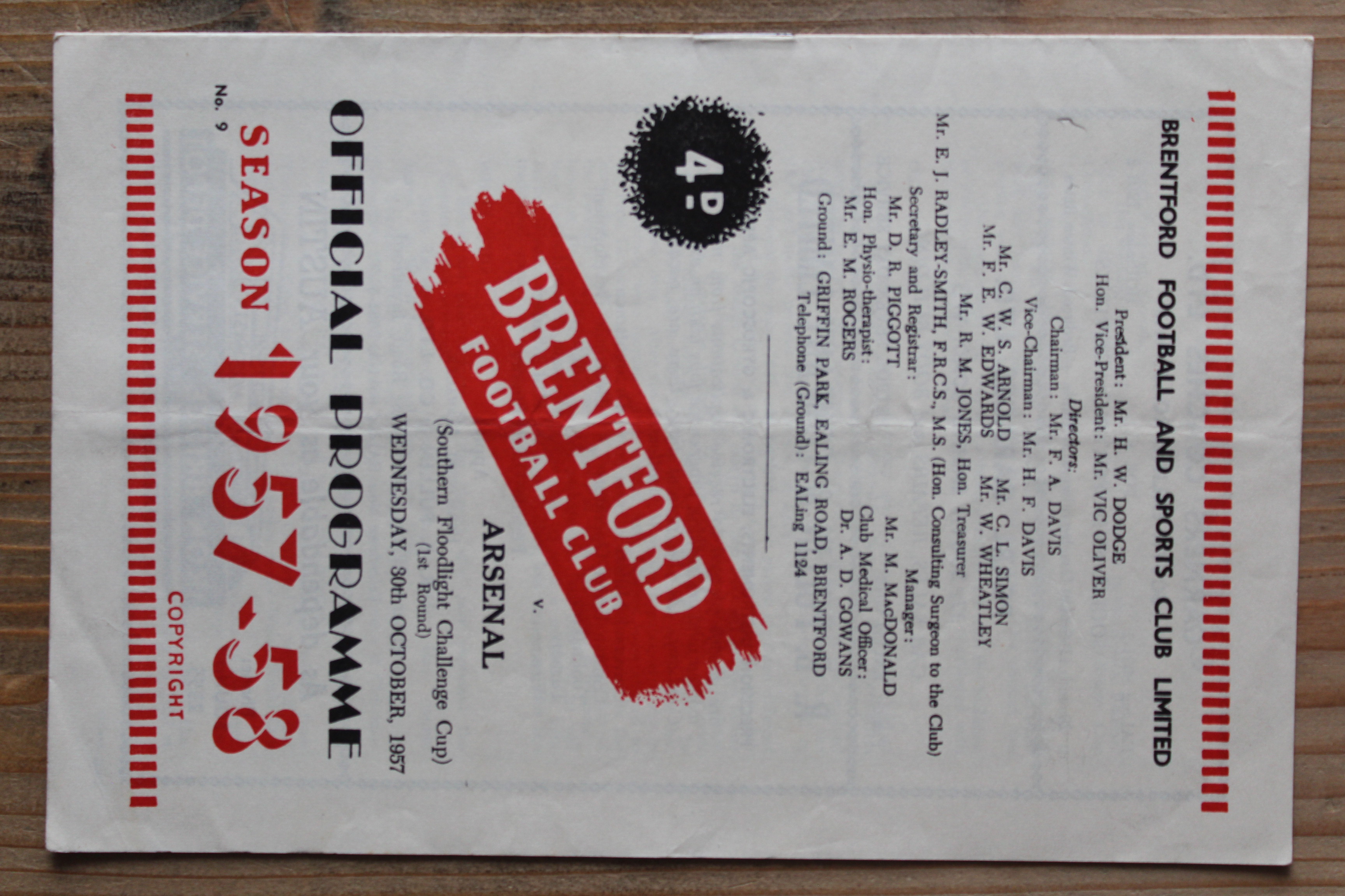 Brentford FC v Arsenal FC