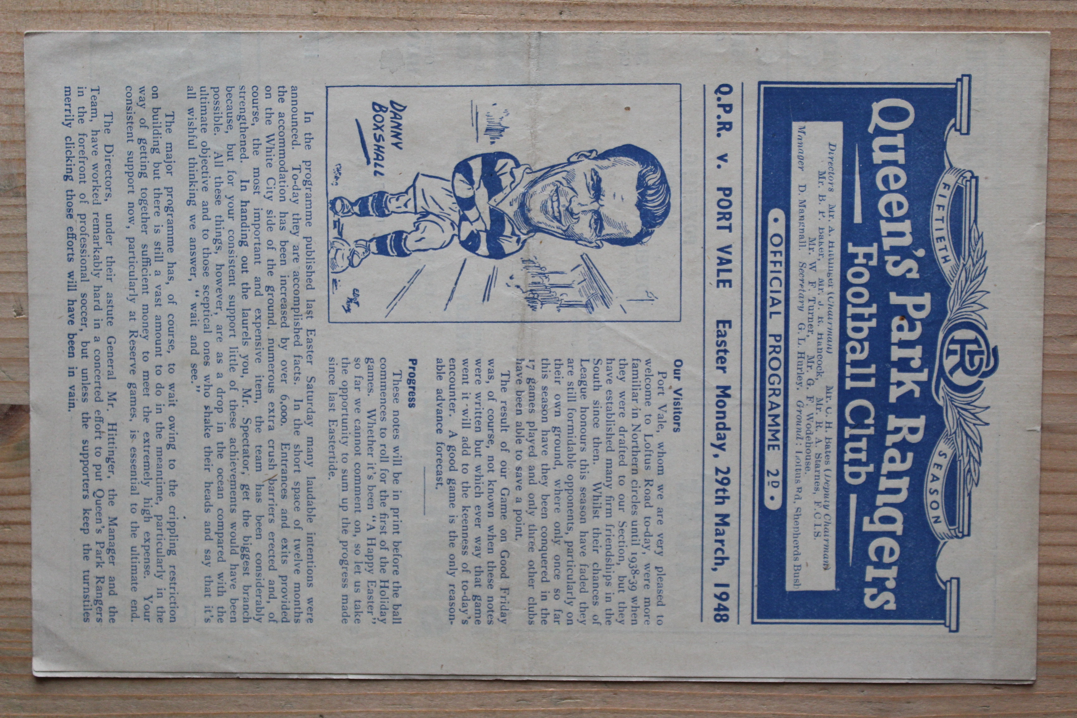 Queens Park Rangers FC v Port Vale FC