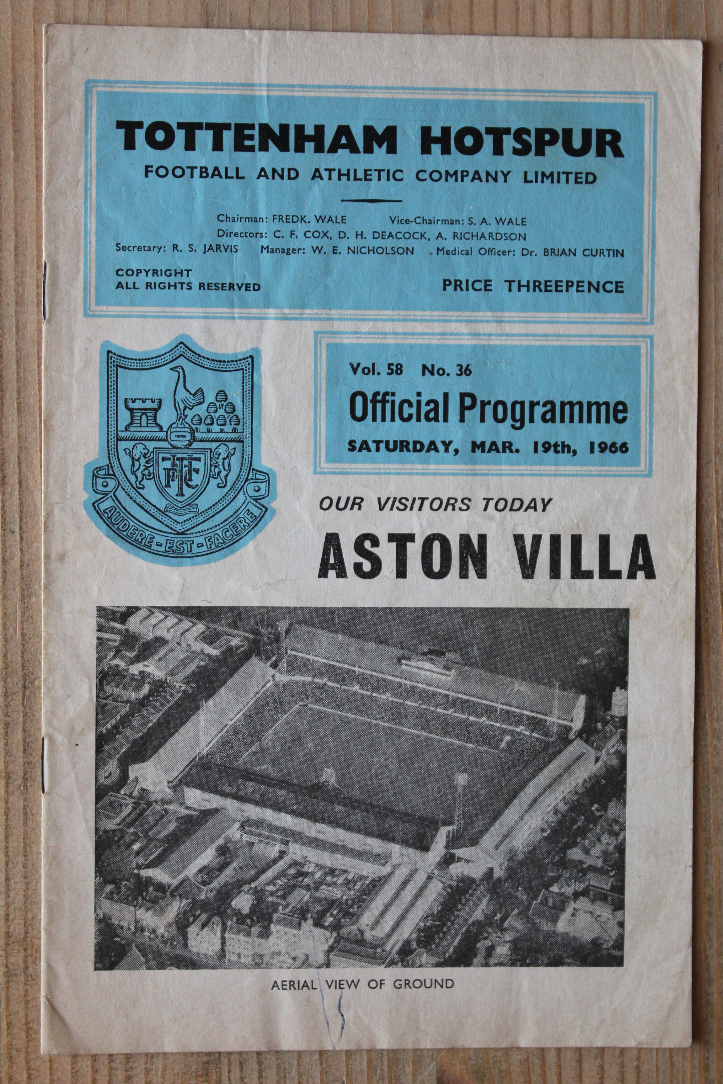 Tottenham Hotspur FC v Aston Villa FC
