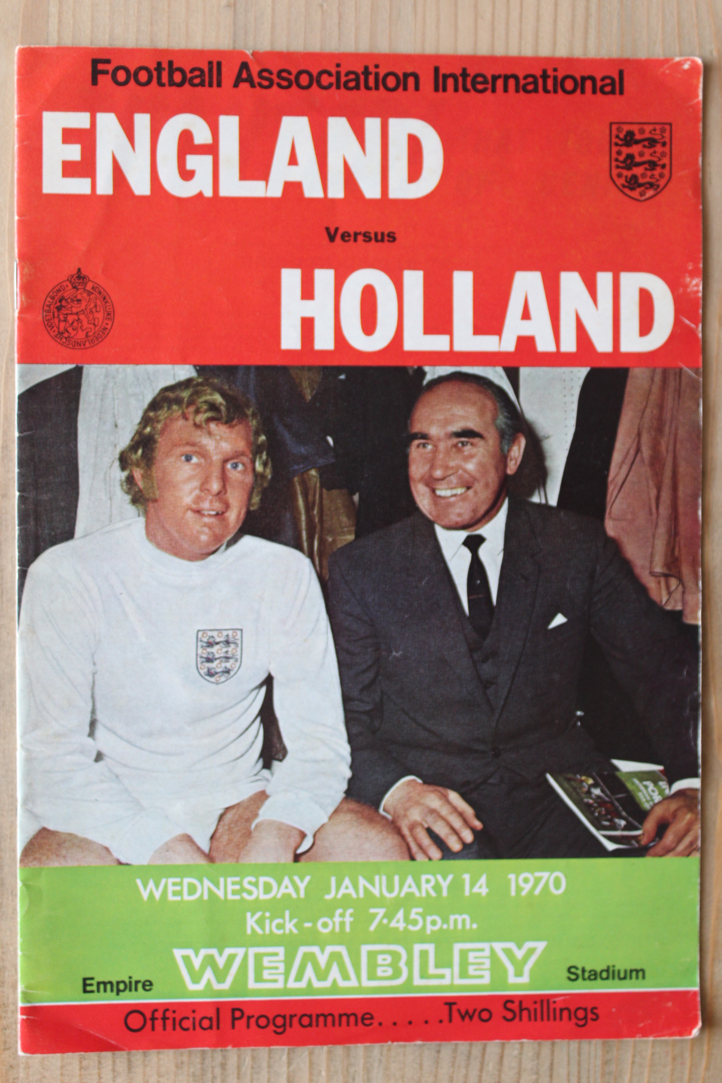 England v Holland (Netherlands)