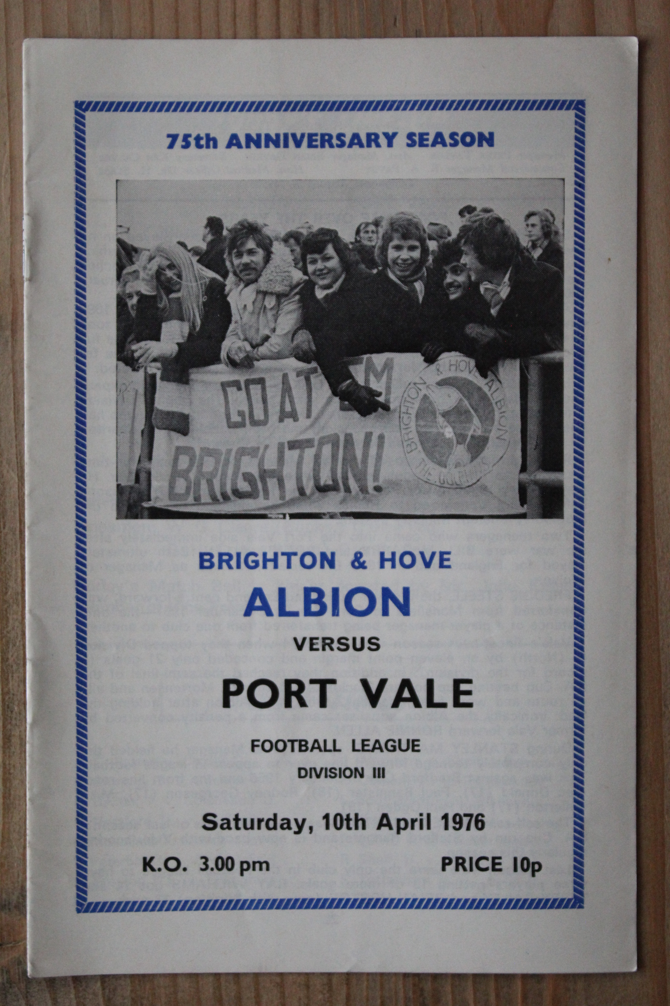 Brighton & Hove Albion FC v Port Vale FC