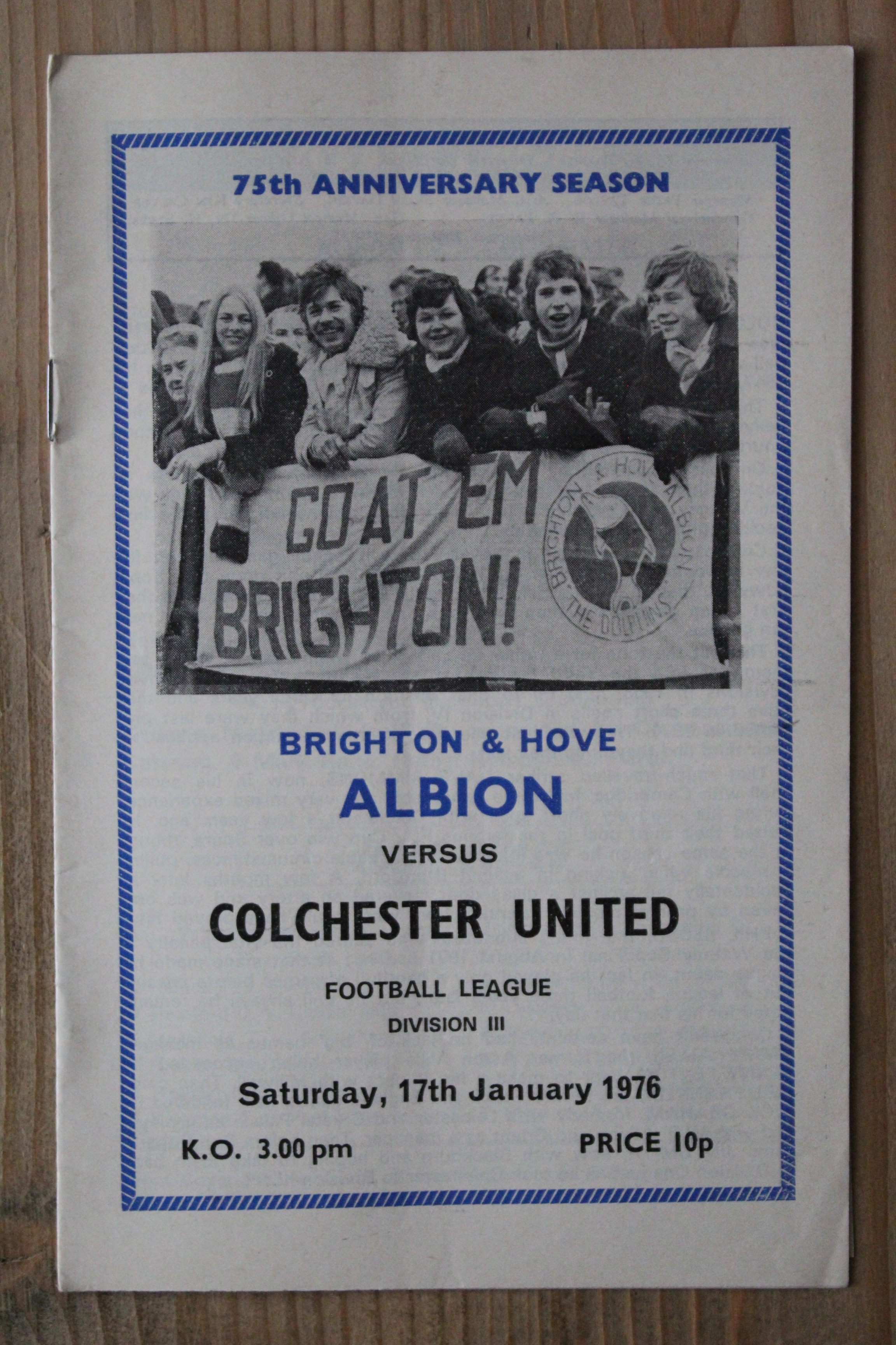 Brighton & Hove Albion FC v Colchester United FC
