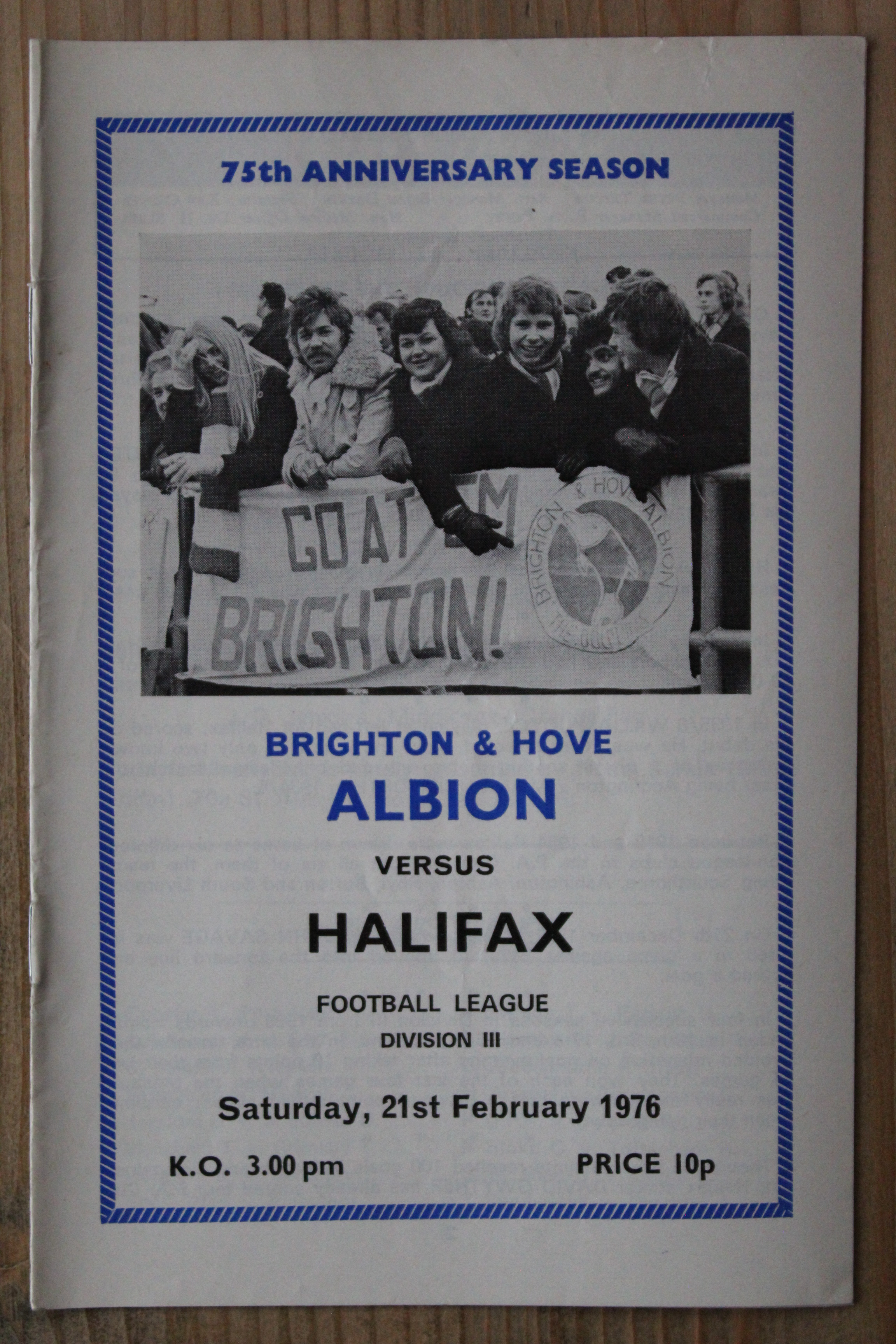 Brighton & Hove Albion FC v Halifax Town A.F.C