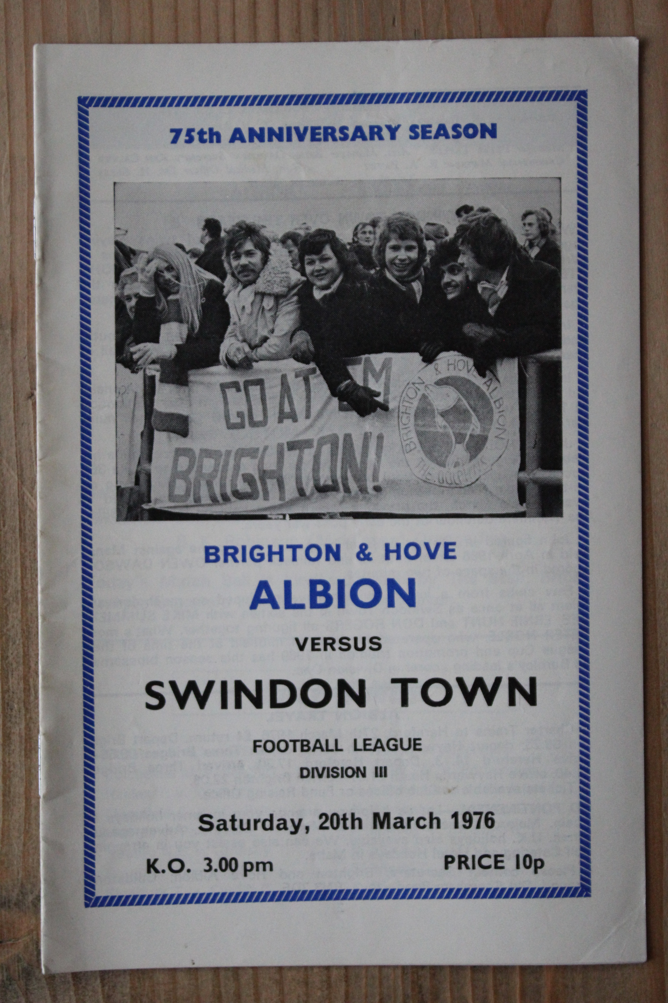 Brighton & Hove Albion FC v Swindon Town FC