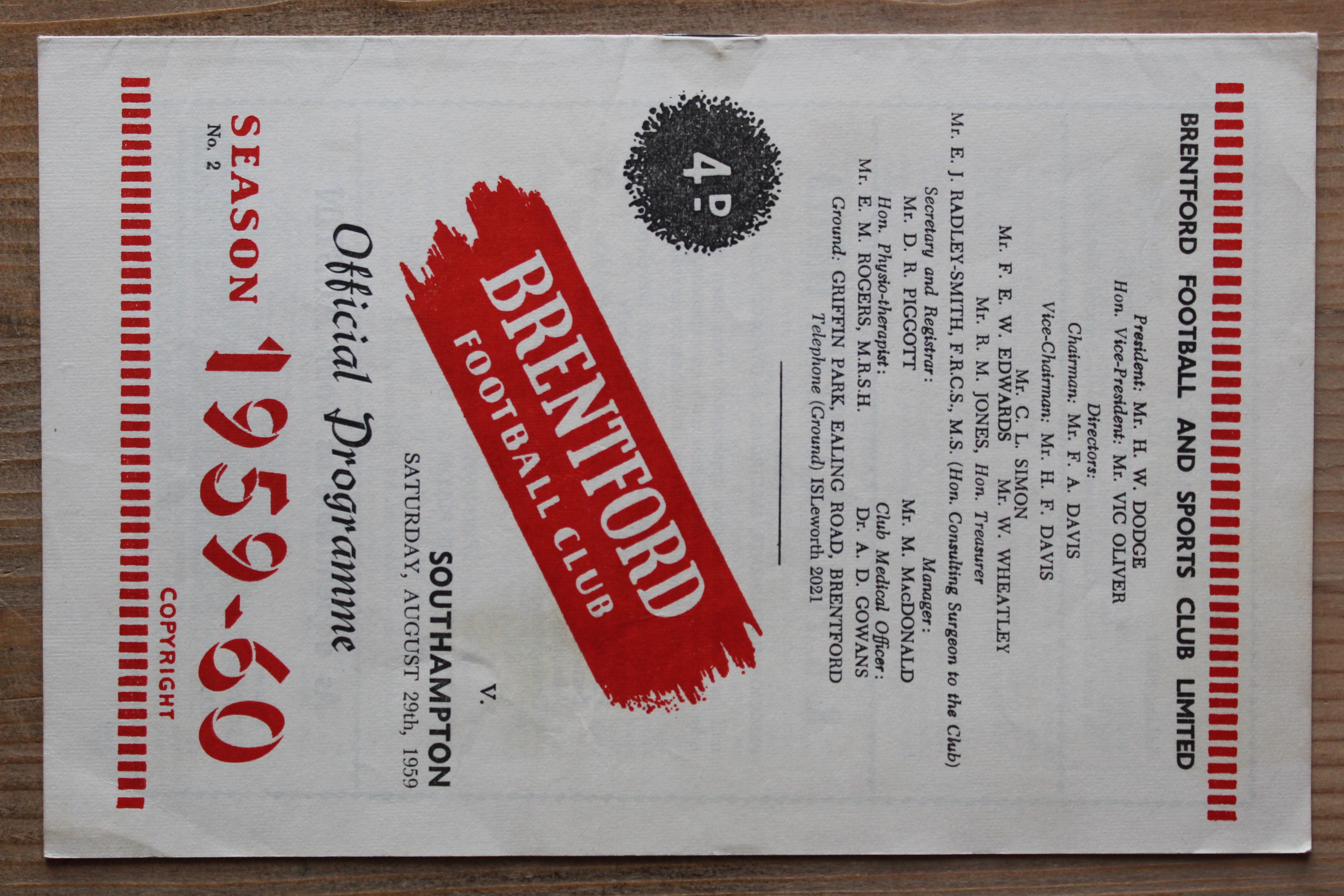 Brentford FC v Southampton FC