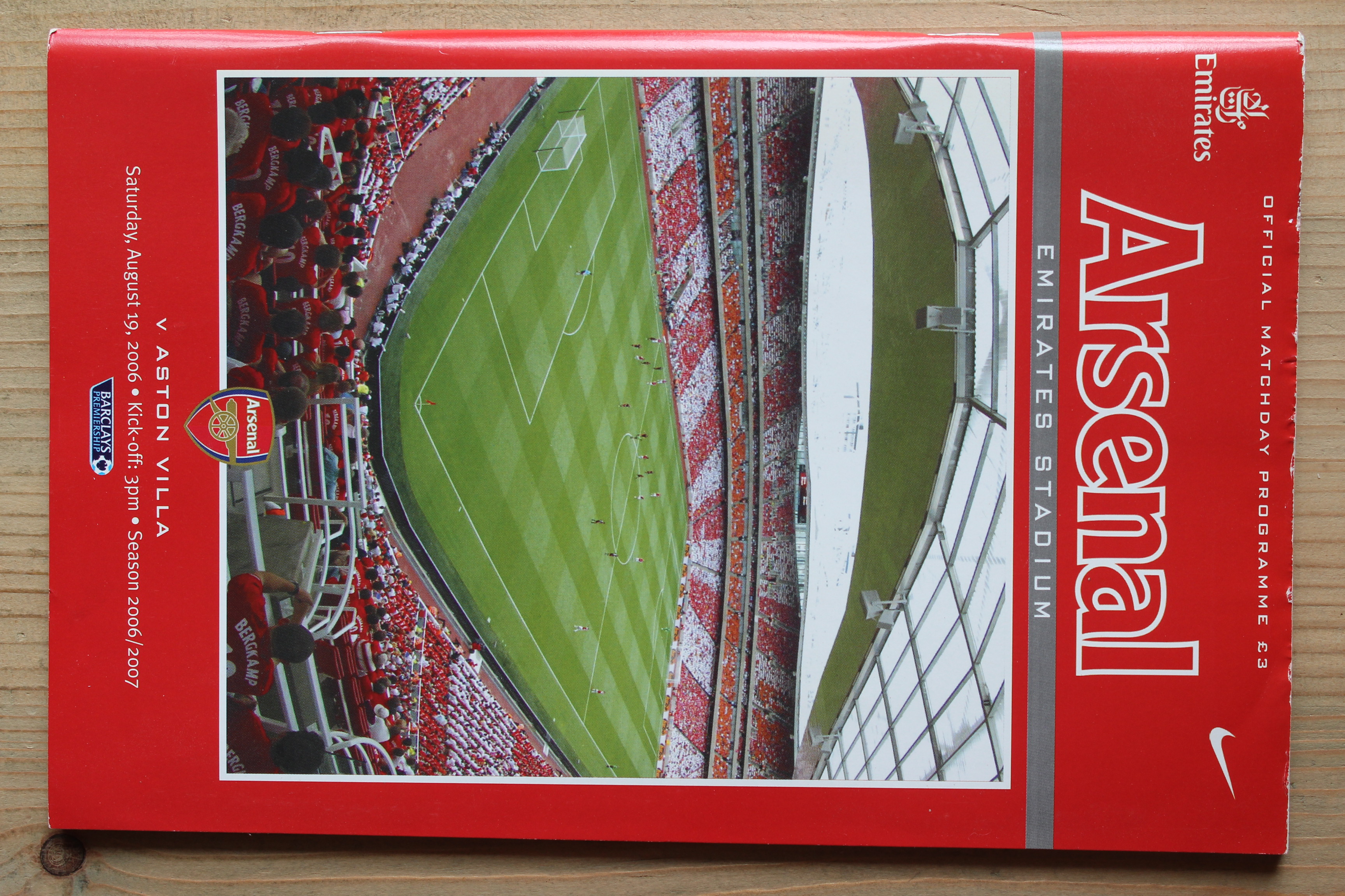 Arsenal FC v Aston Villa FC
