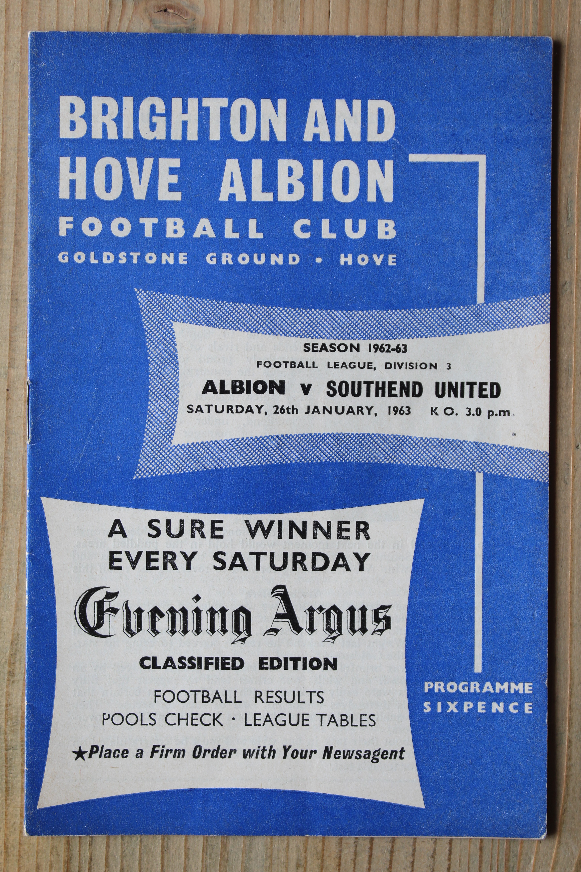 Brighton & Hove Albion FC v Southend United FC