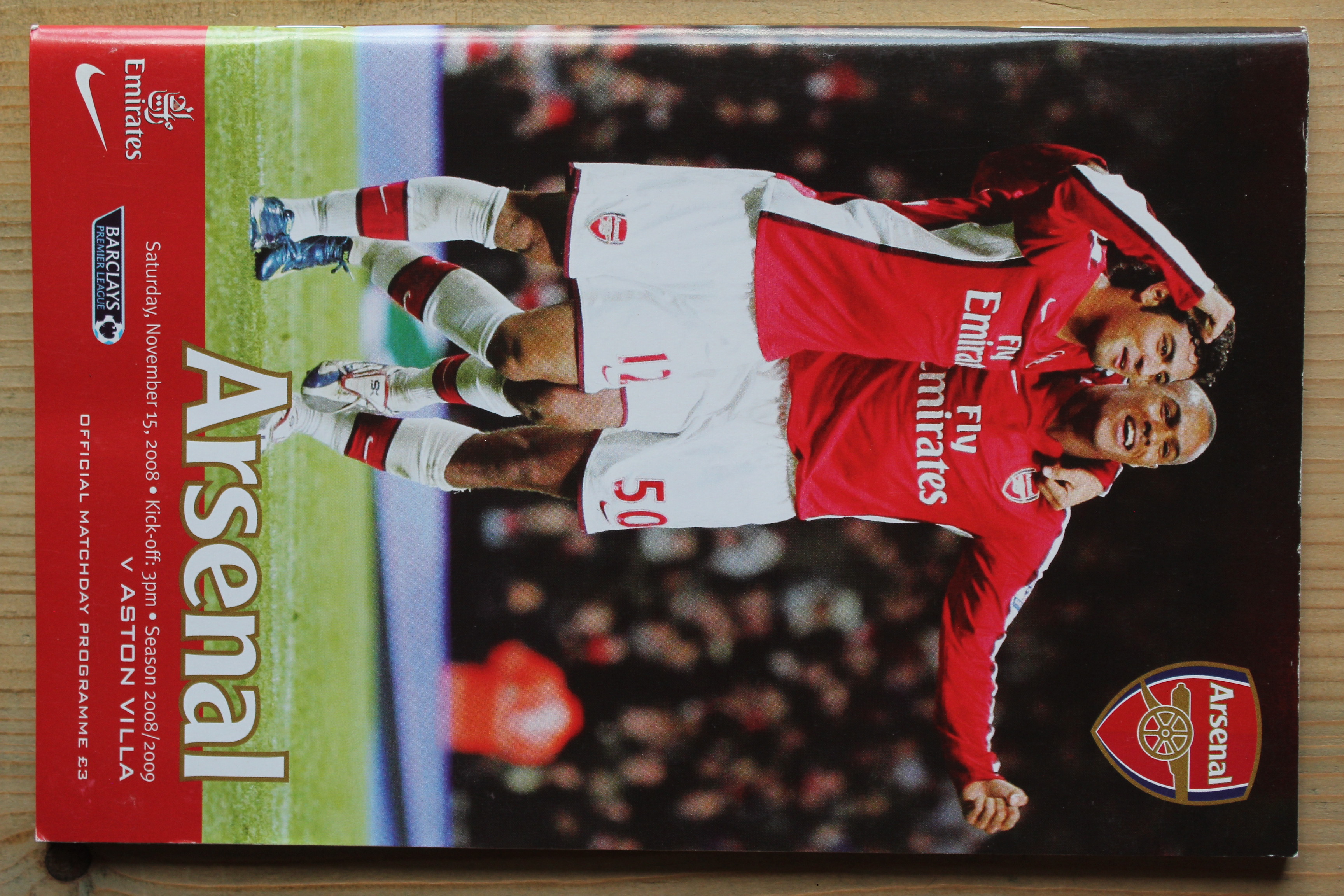 Arsenal FC v Aston Villa FC