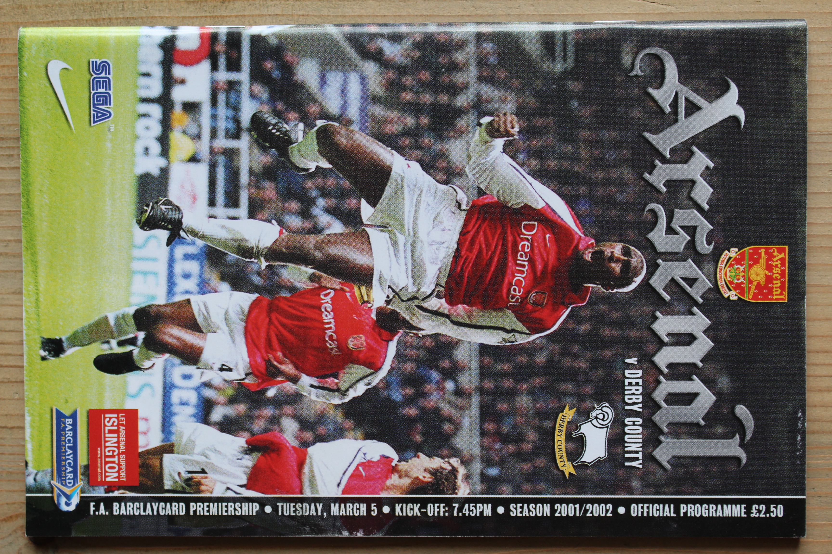 Arsenal FC v Derby County FC