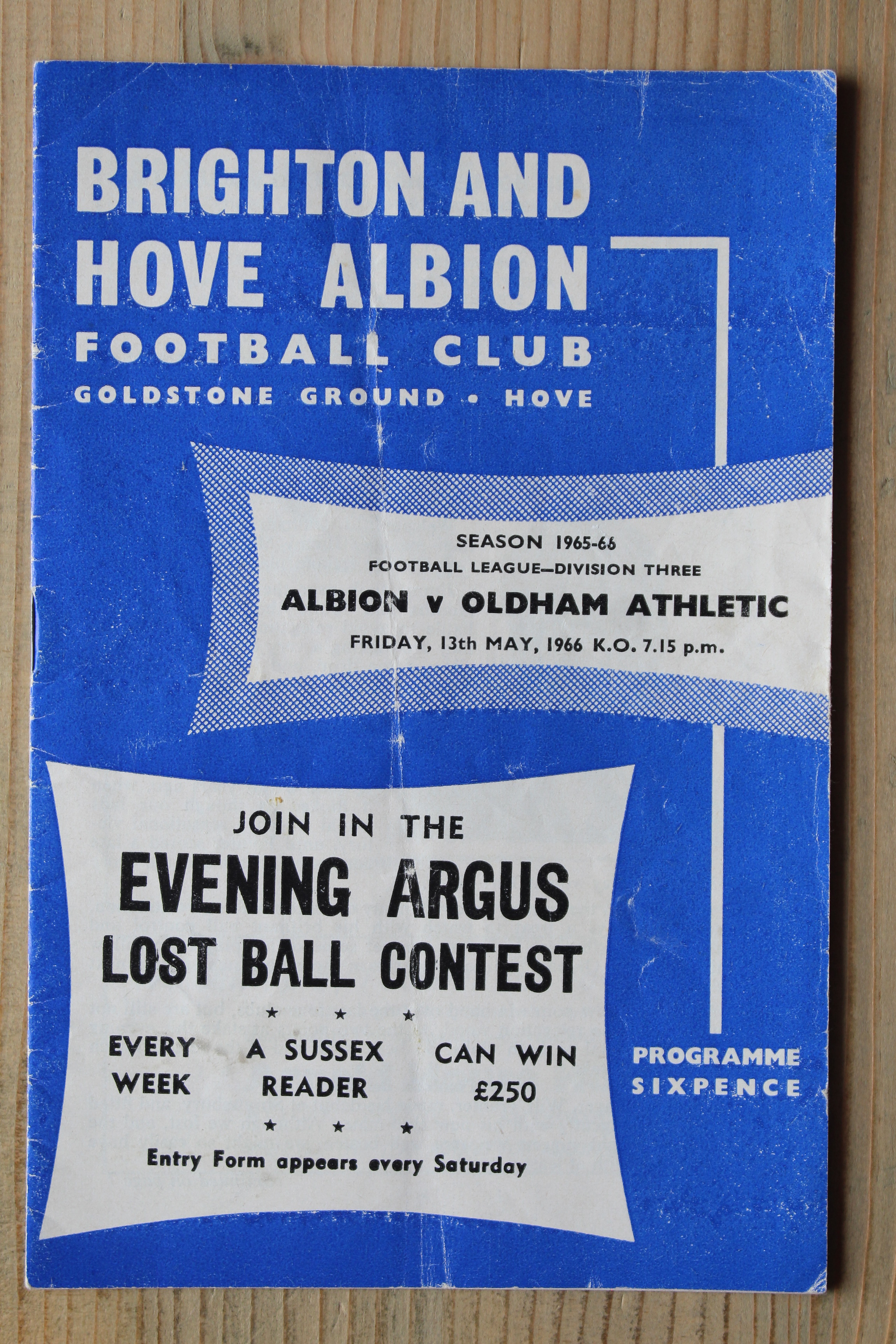Brighton & Hove Albion FC v Oldham Athletic FC