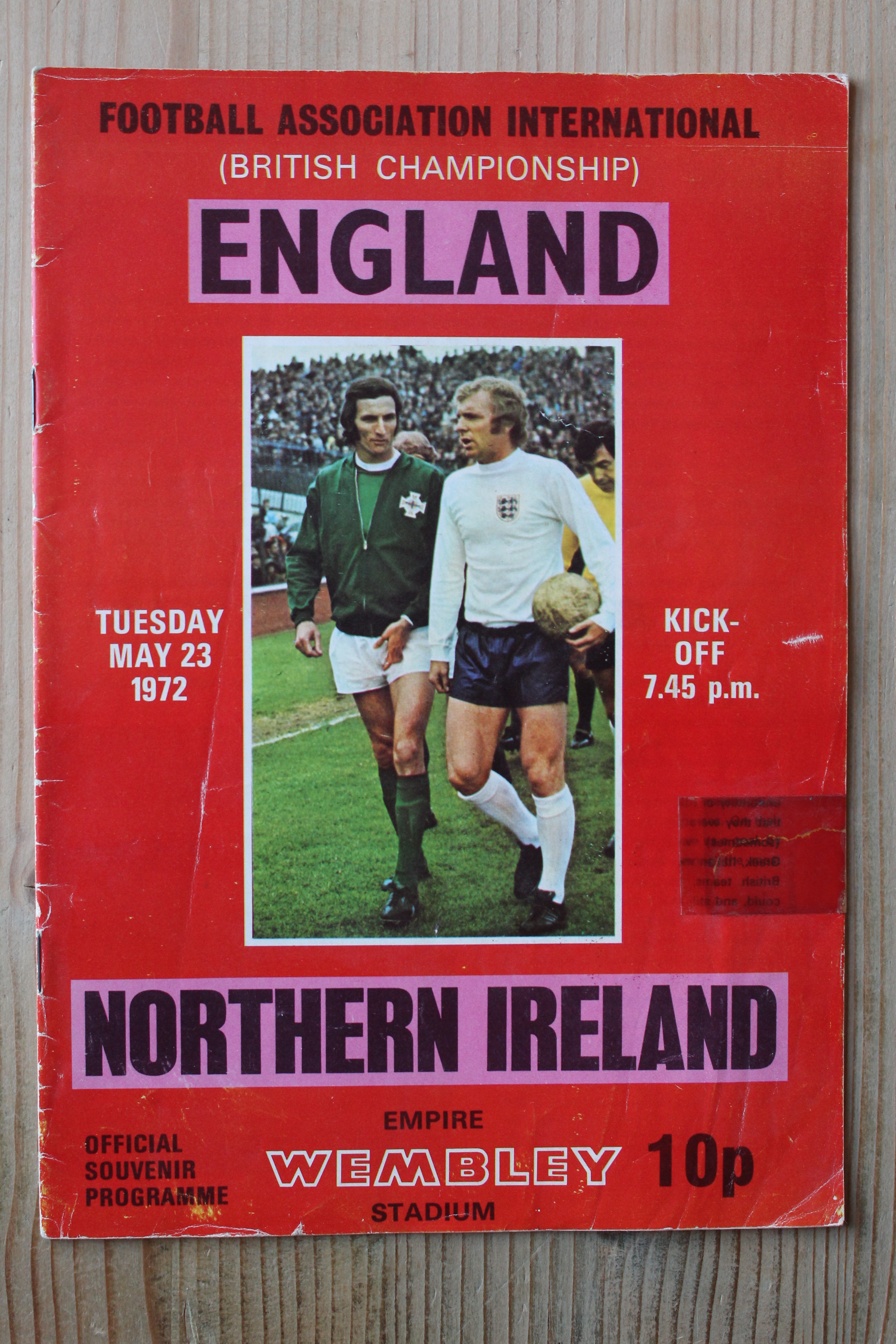 England v Northern Ireland