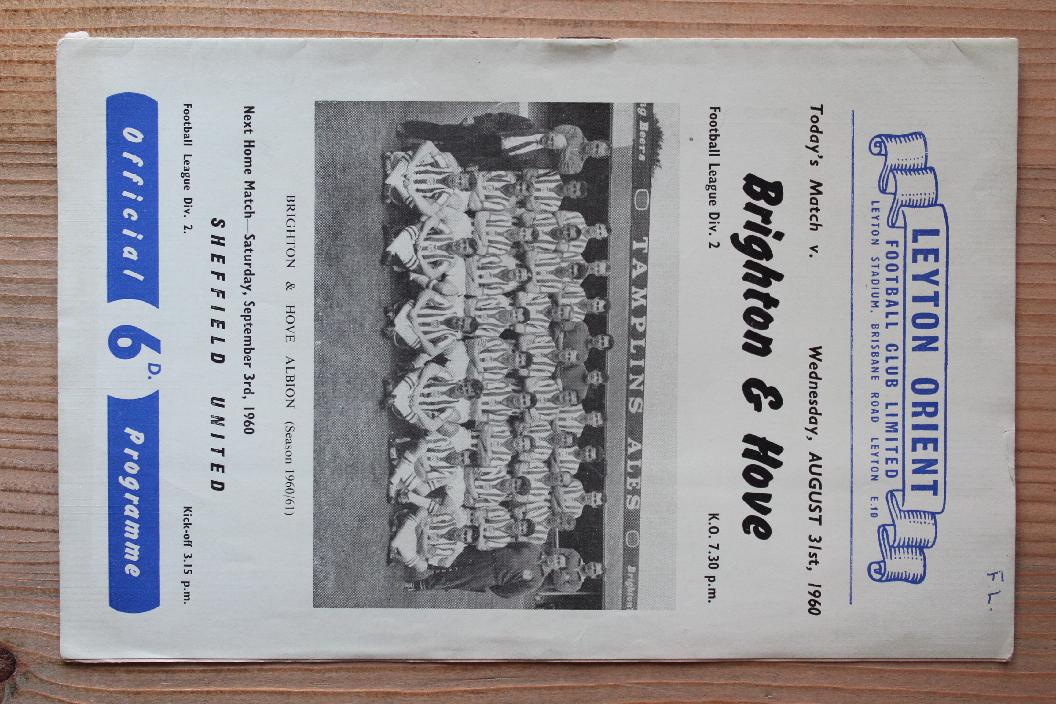 Leyton Orient FC v Brighton & Hove Albion FC
