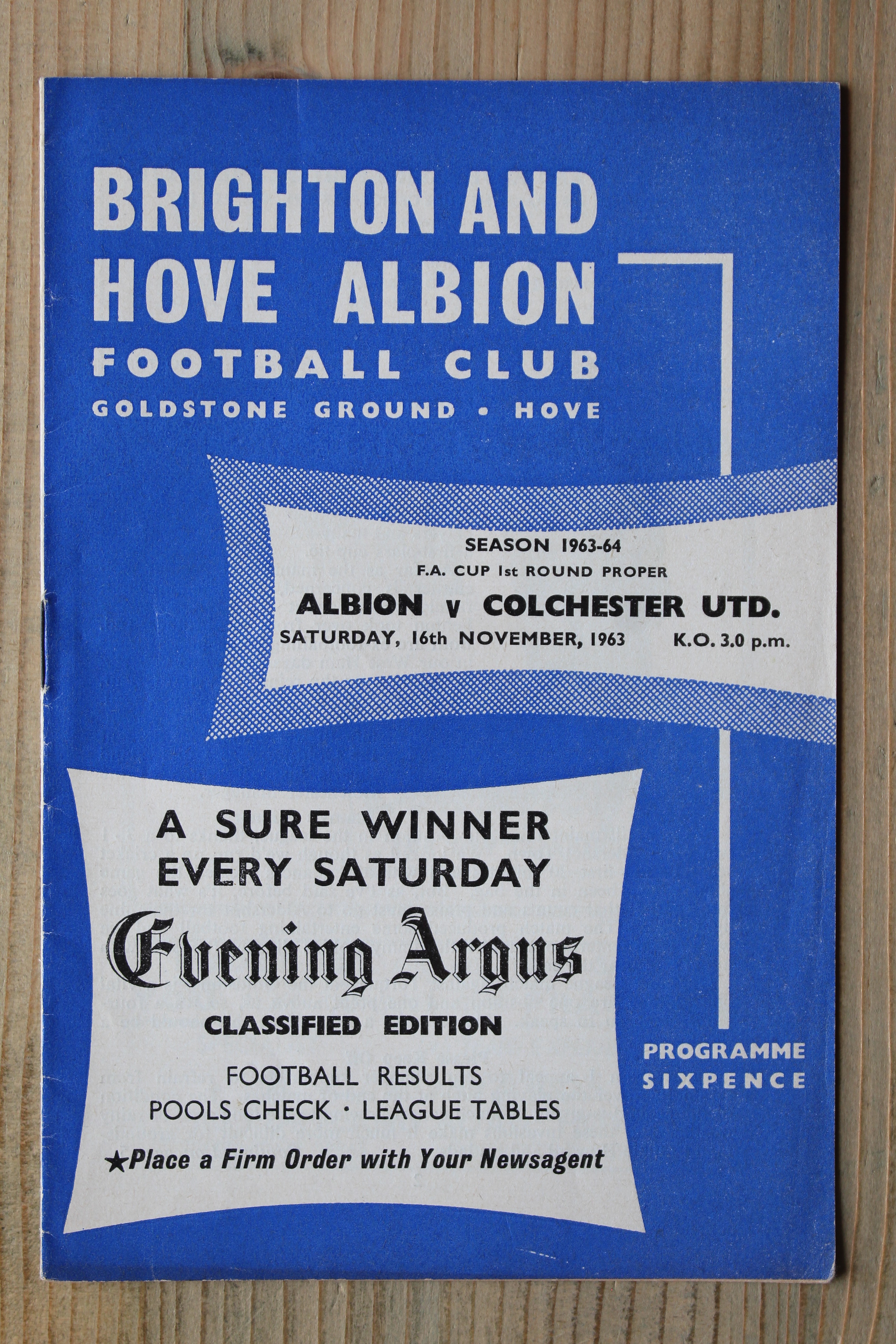 Brighton & Hove Albion FC v Colchester United FC