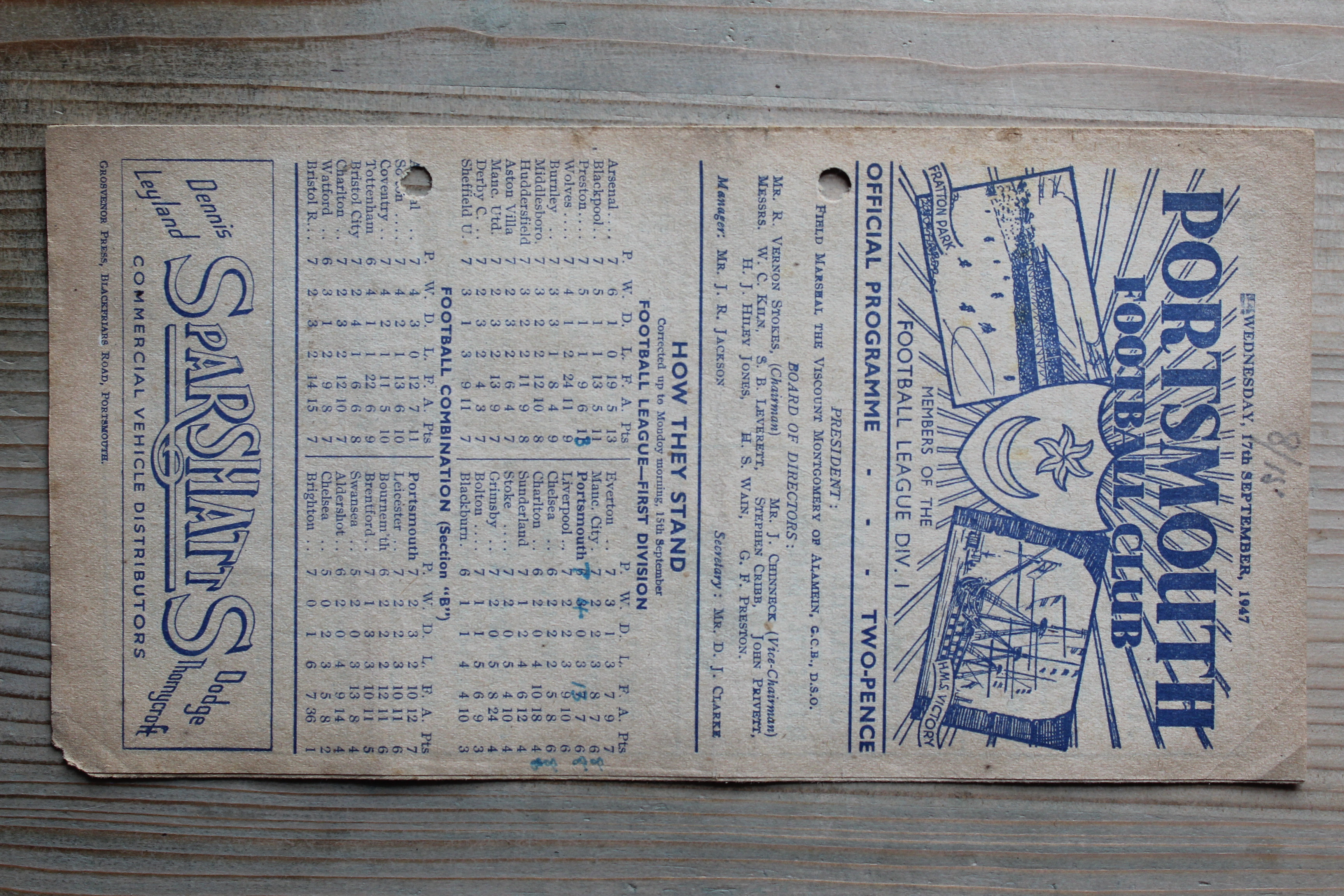 Portsmouth FC v Sheffield United FC