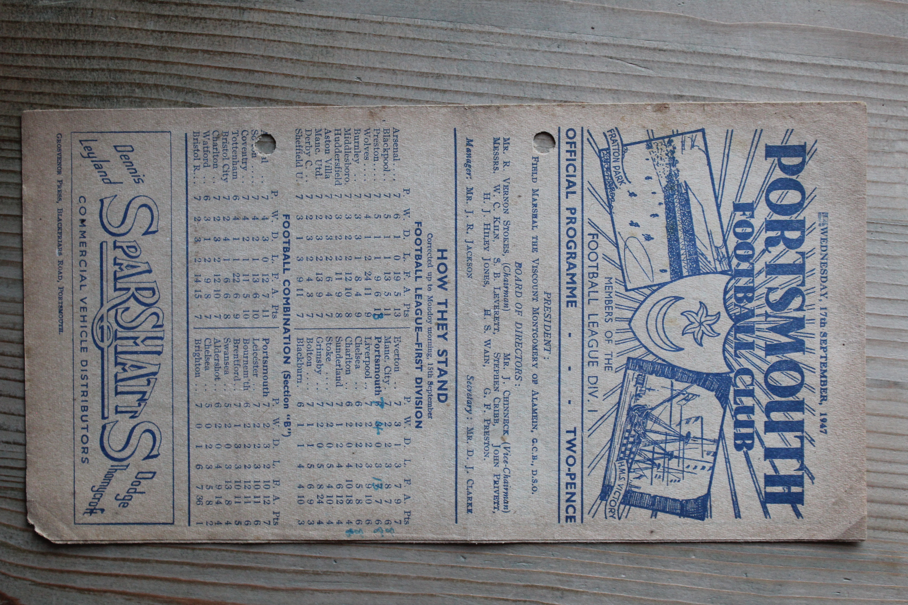 Portsmouth FC v Sheffield United FC