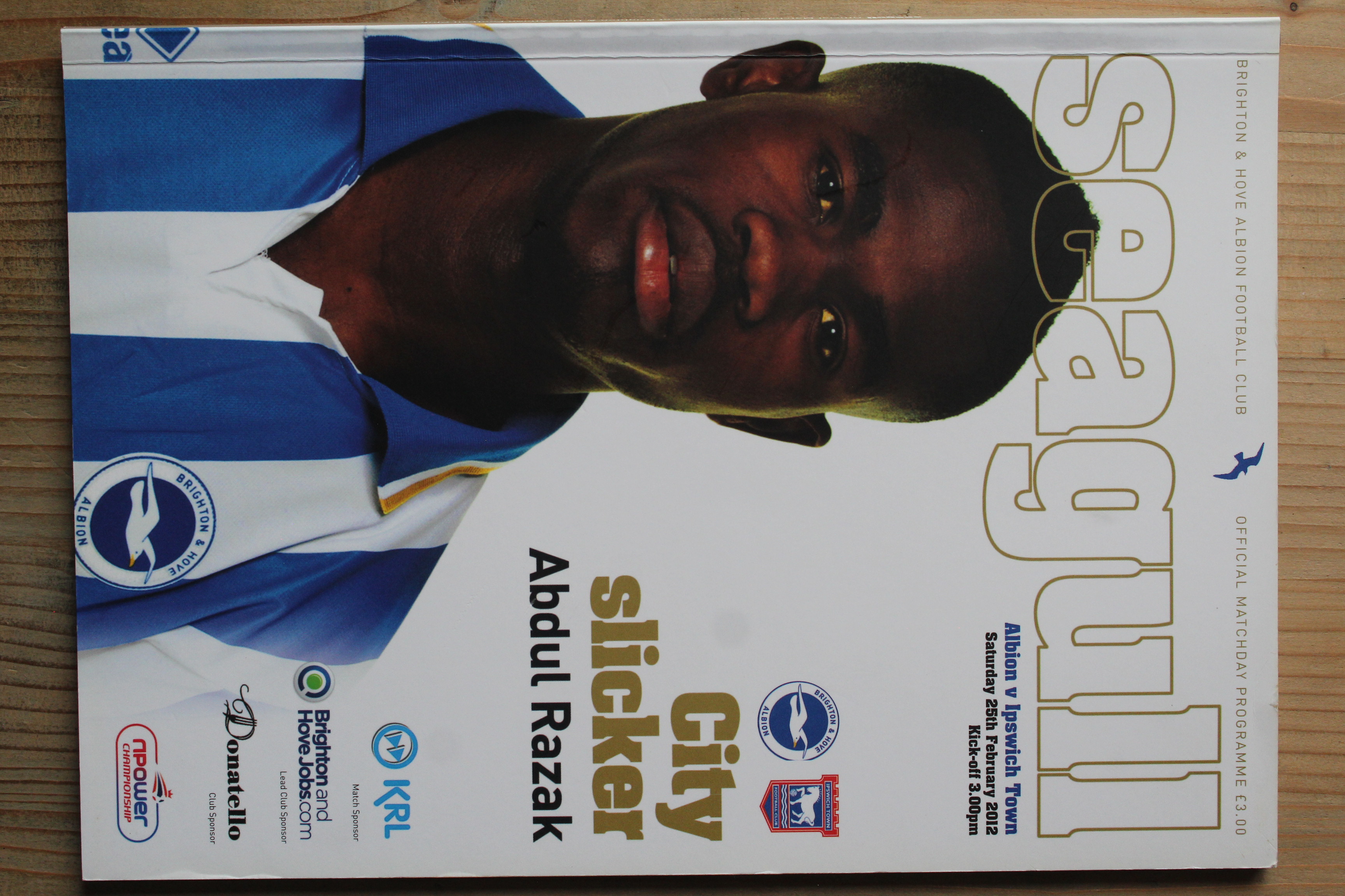 Brighton & Hove Albion FC v Ipswich Town FC