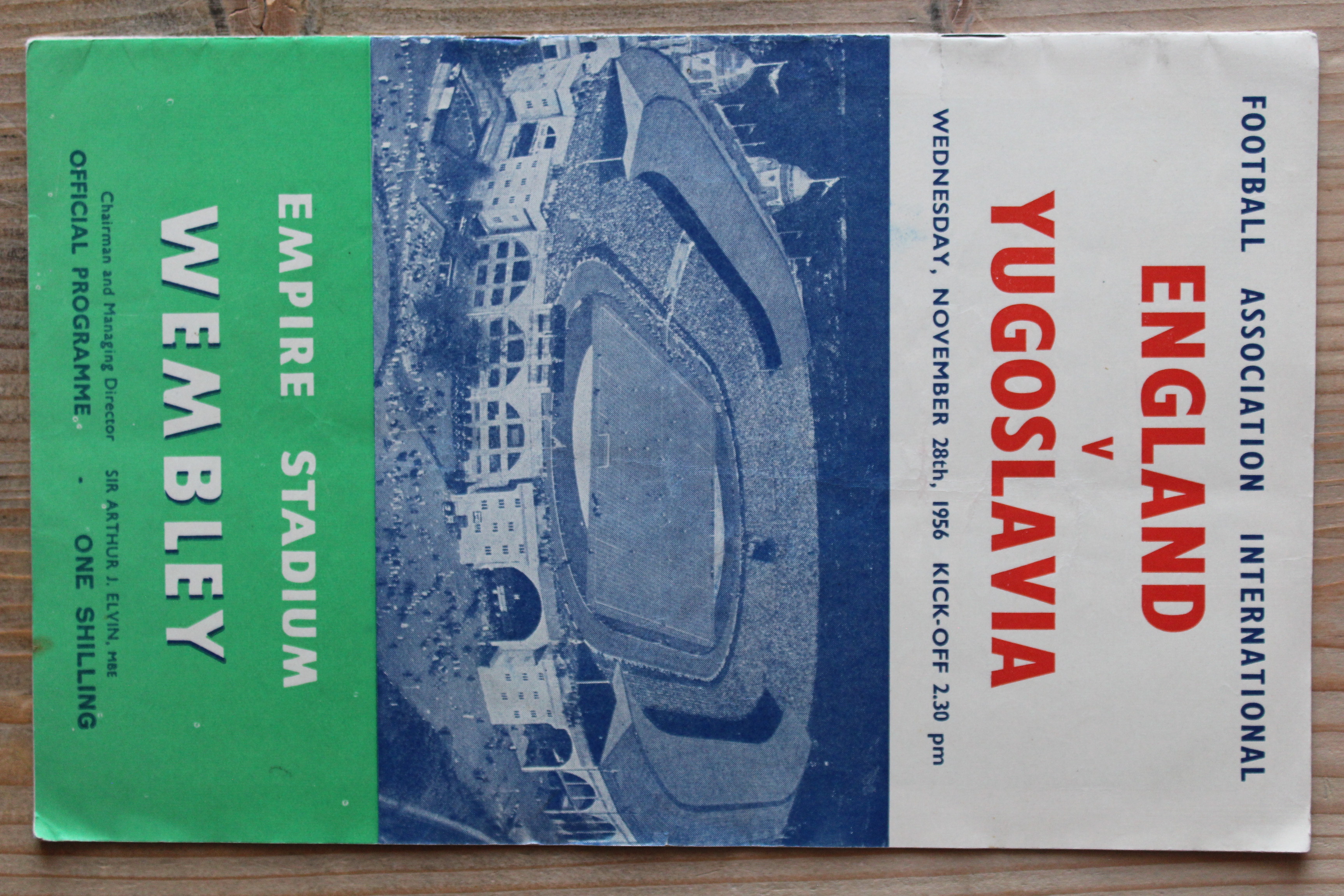 England v Yugoslavia
