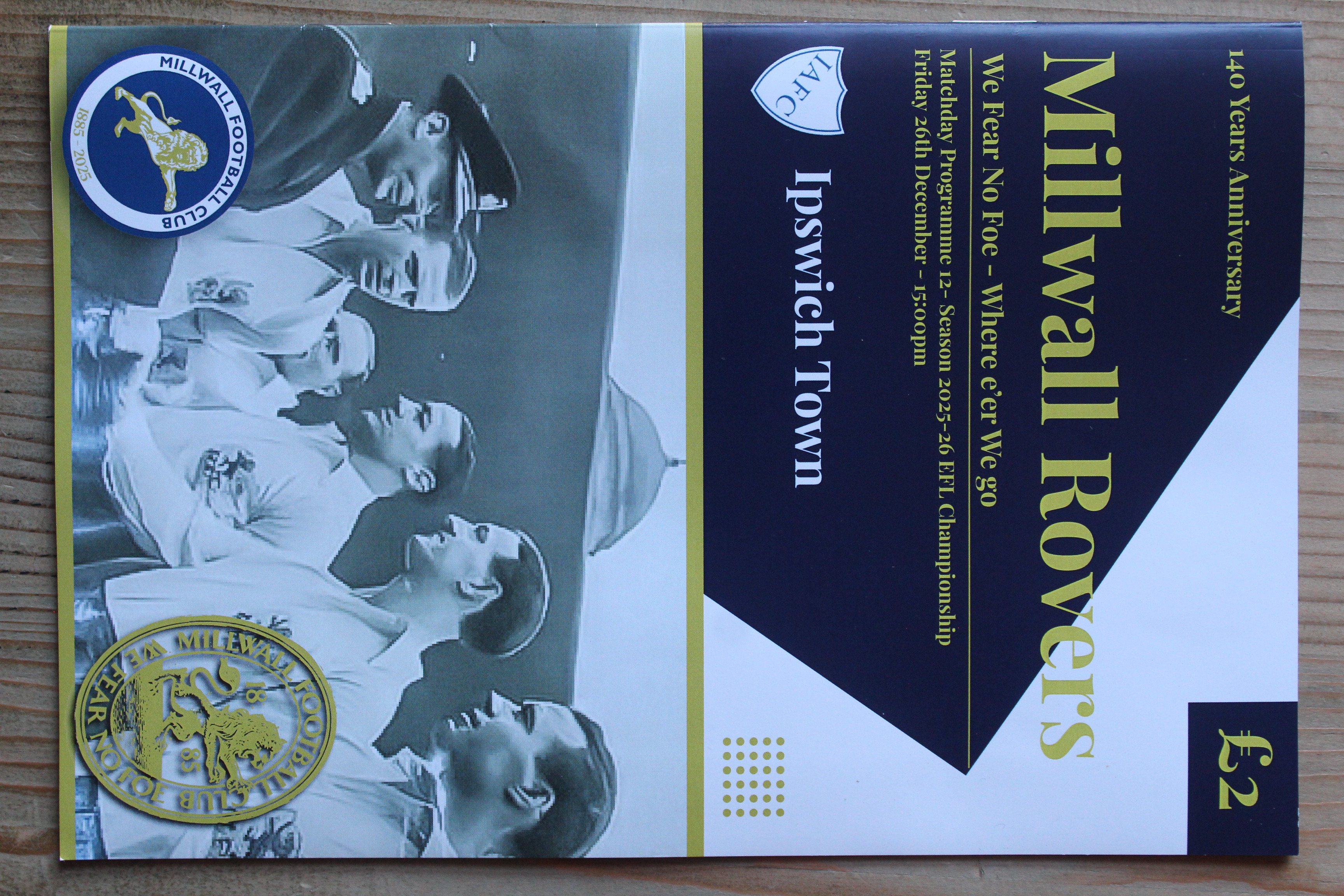 Millwall FC v Ipswich Town FC