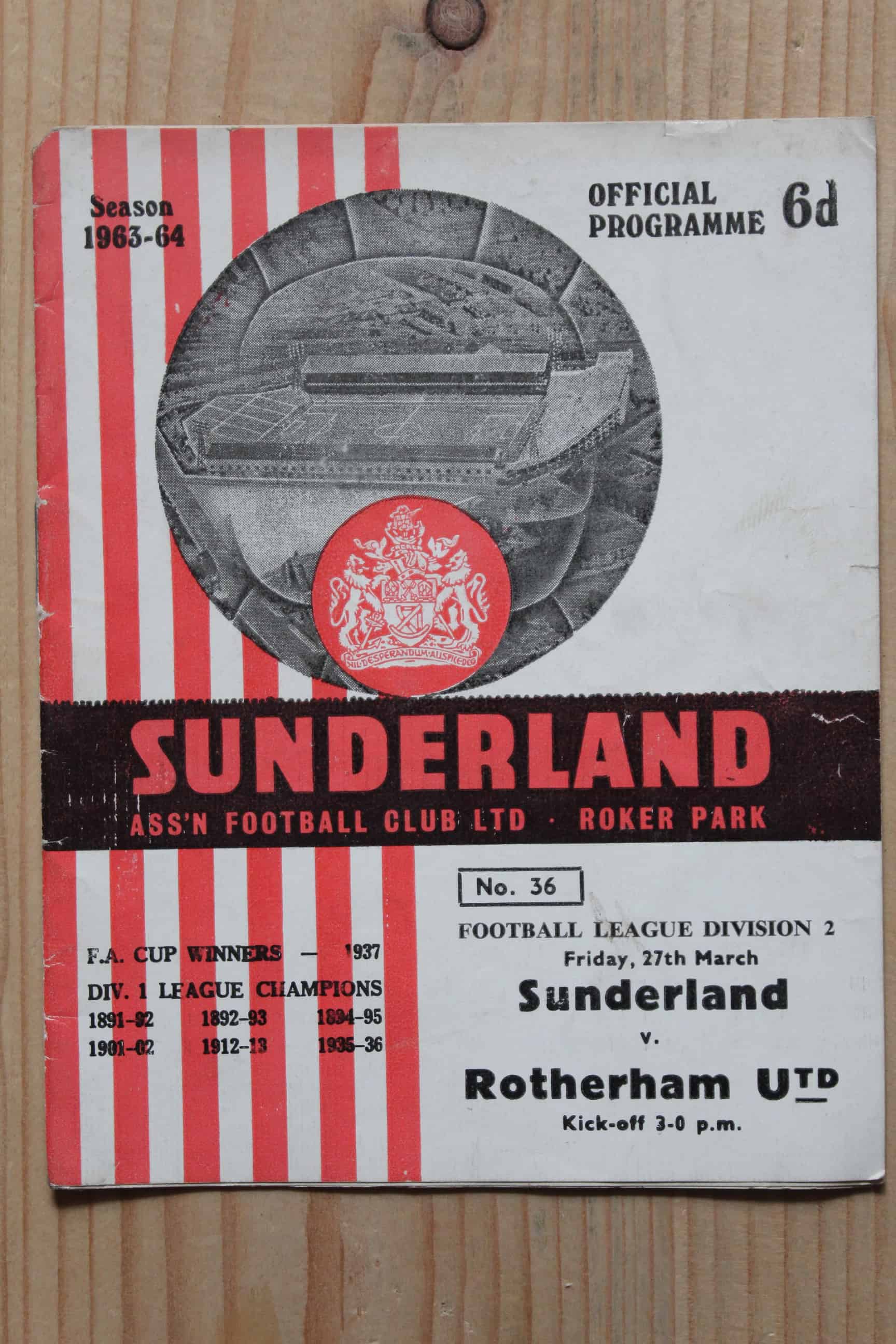 Sunderland FC v Rotherham United FC