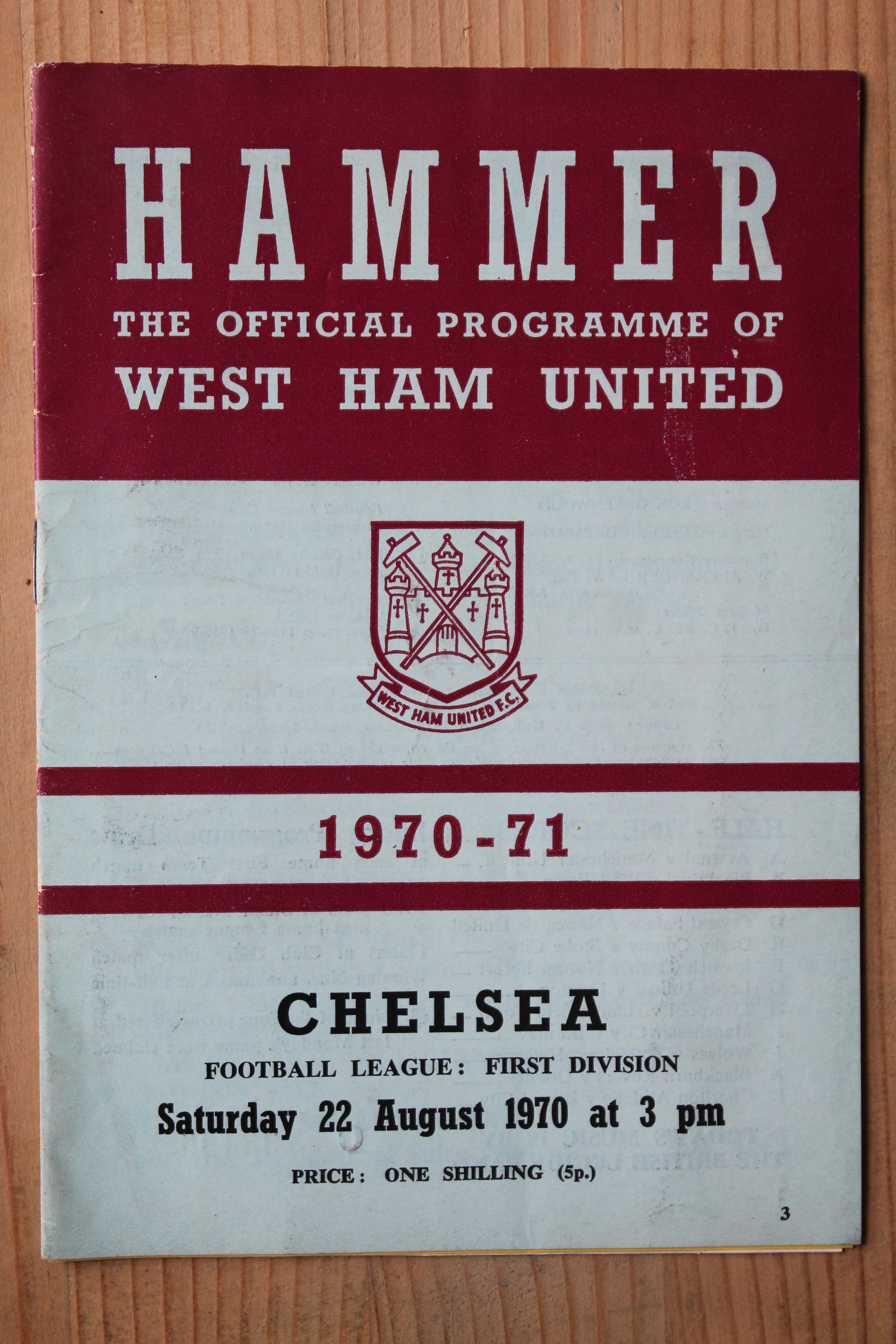 West Ham United FC v Chelsea FC