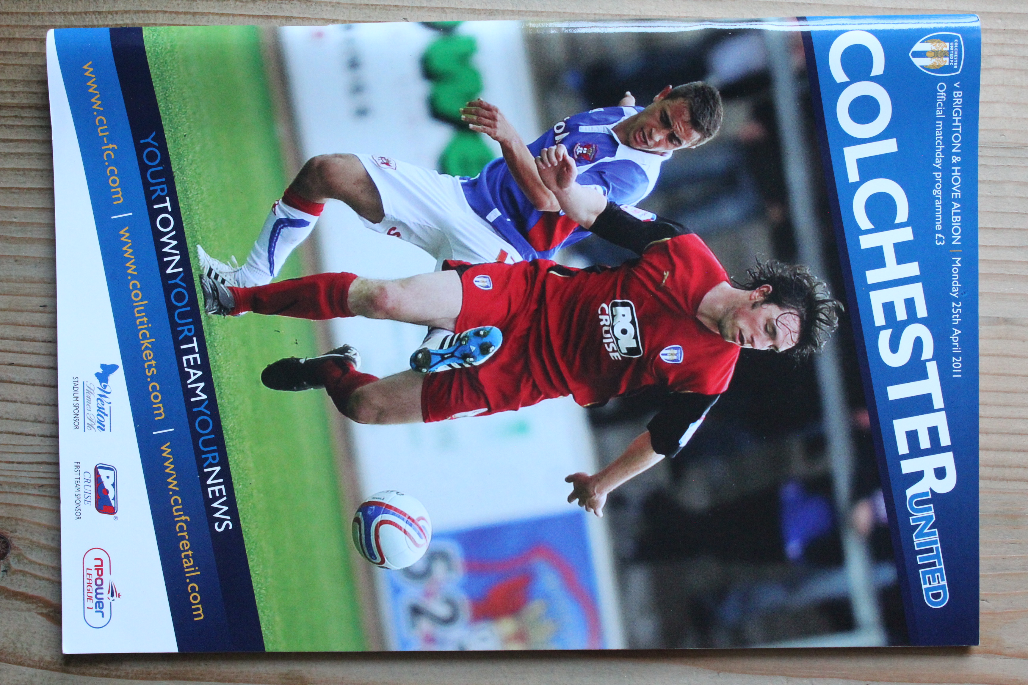 Colchester United FC v Brighton & Hove Albion FC