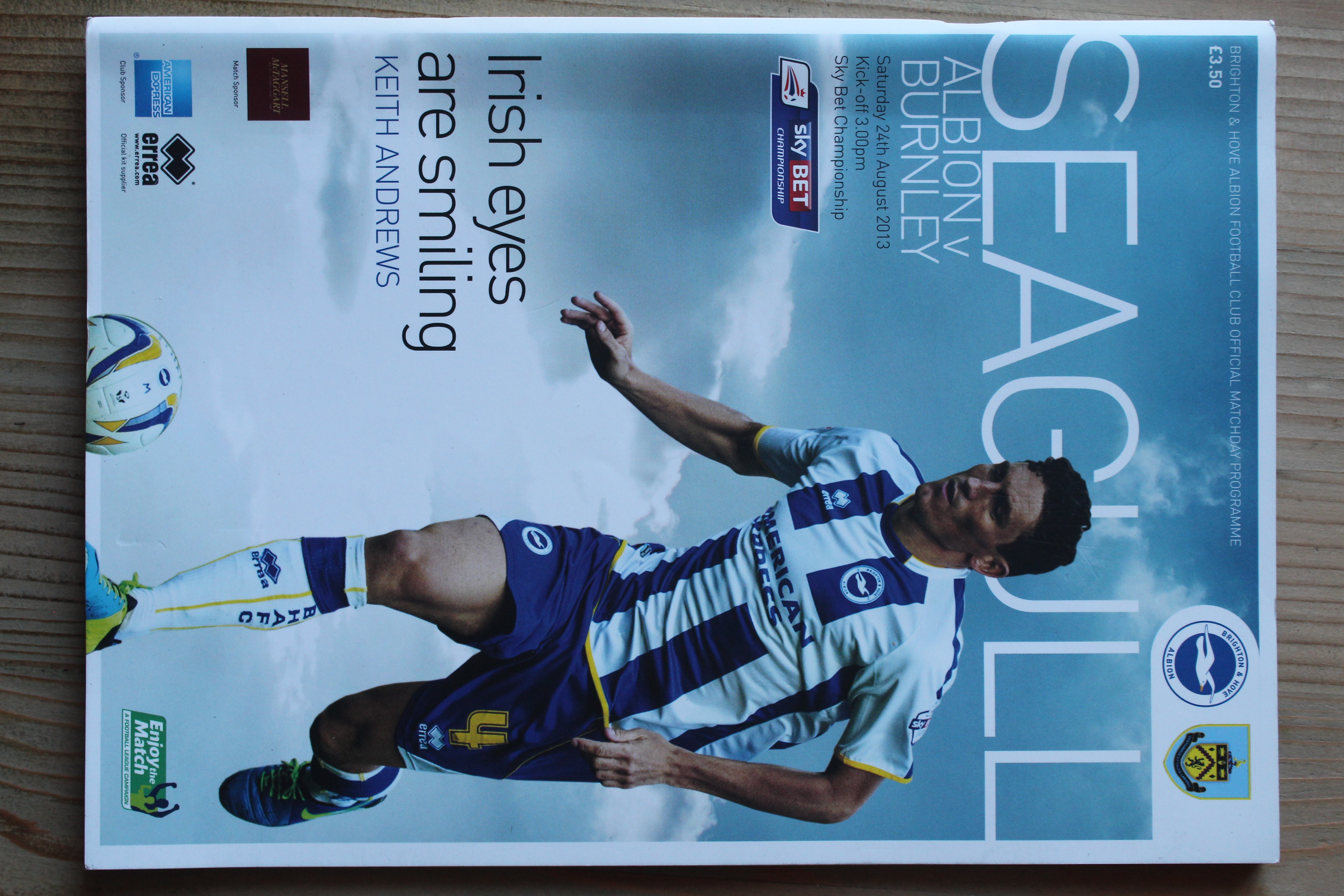 Brighton & Hove Albion FC v Burnley FC