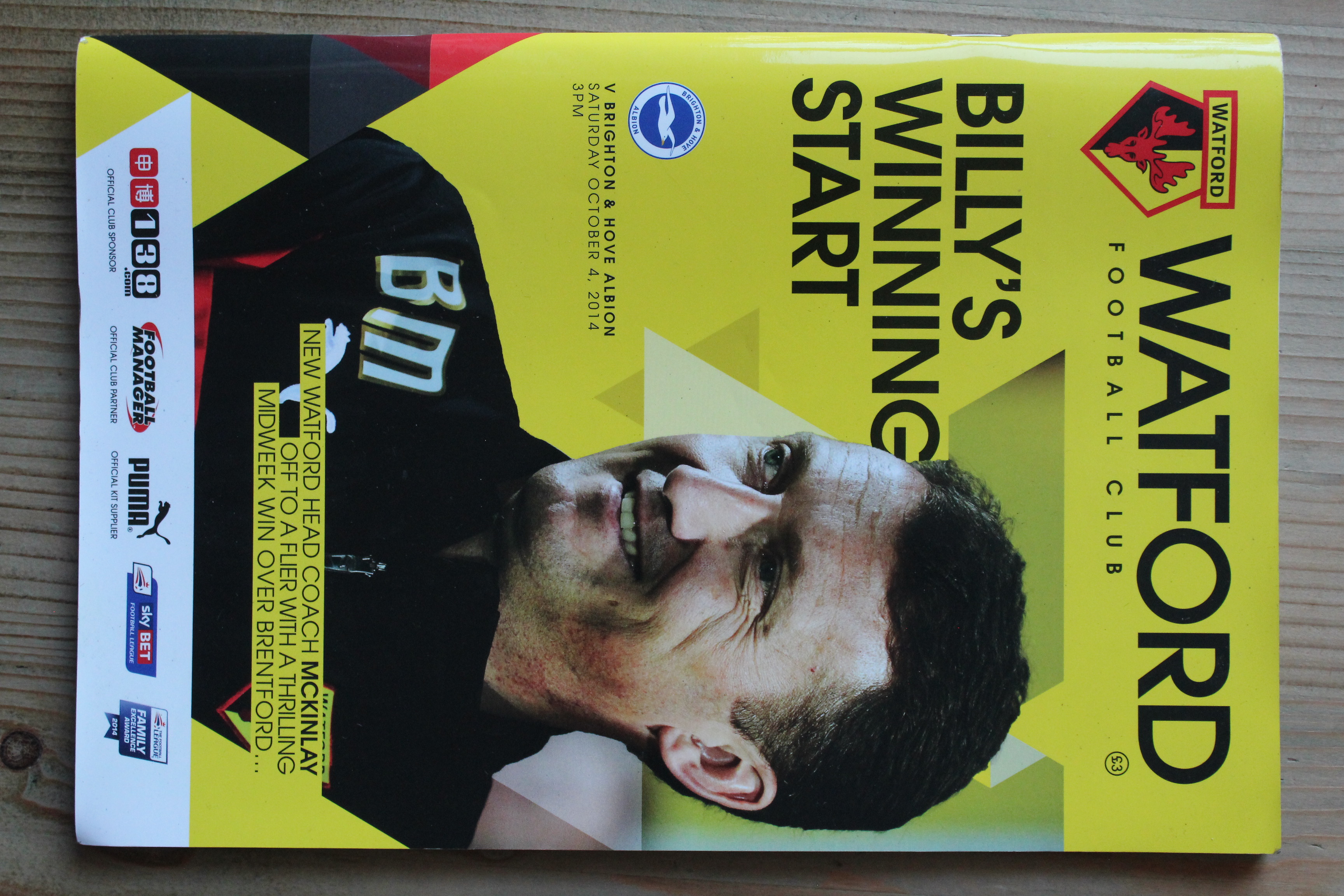 Watford FC v Brighton & Hove Albion FC