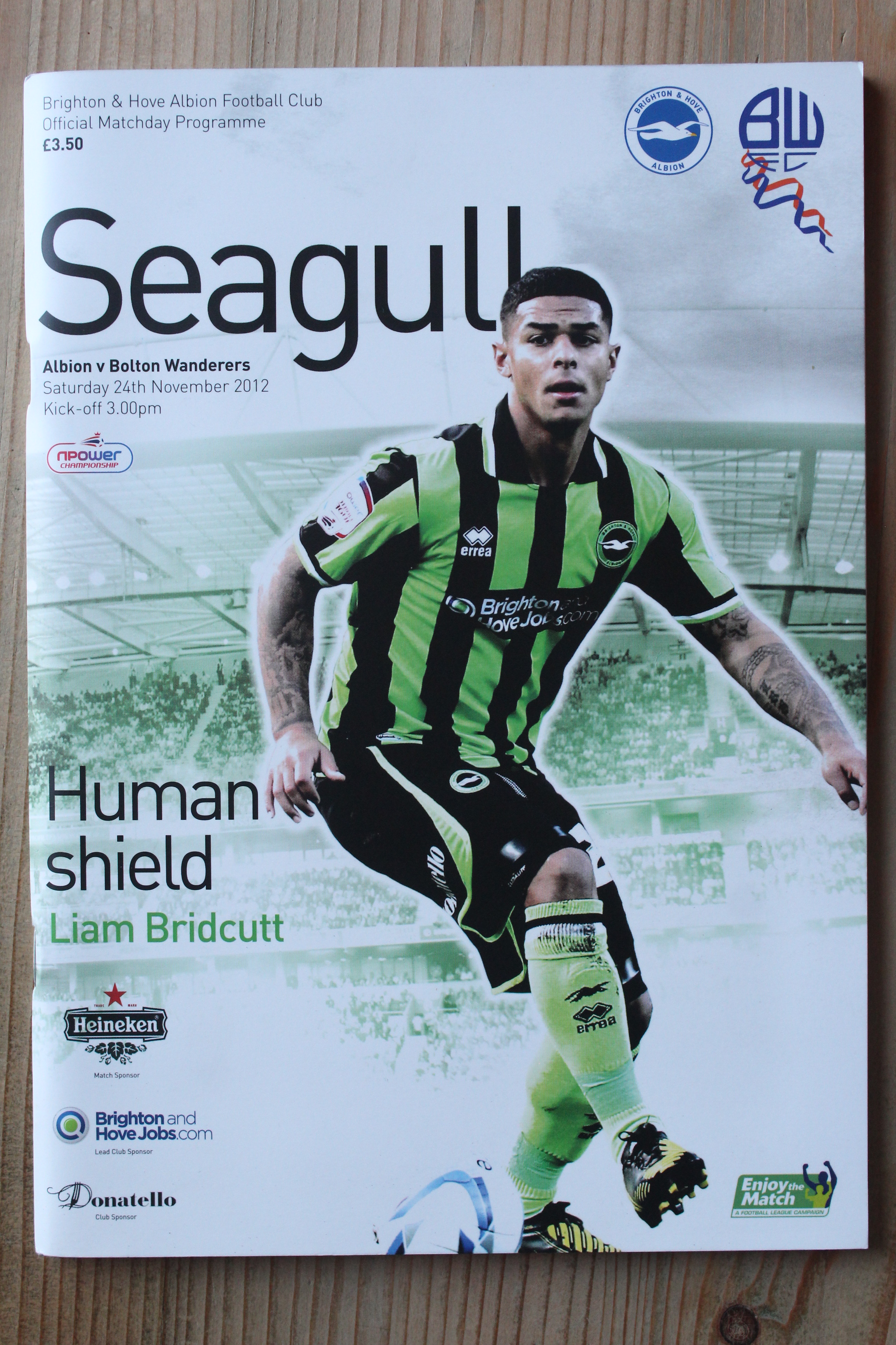 Brighton & Hove Albion FC v Bolton Wanderers FC