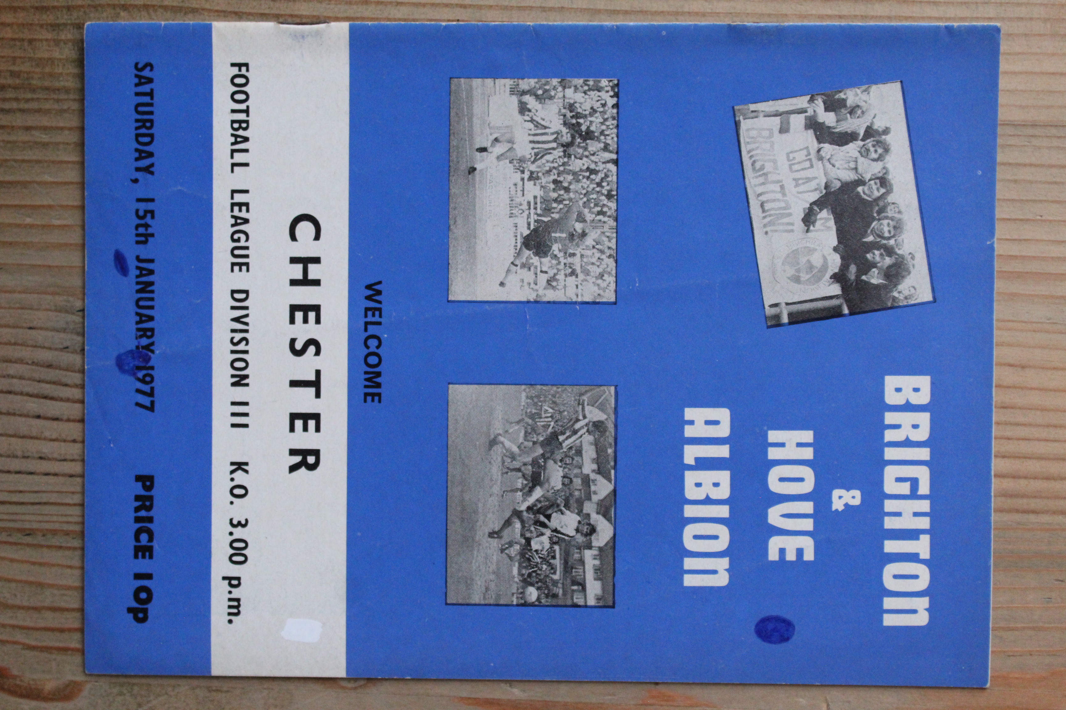 Brighton & Hove Albion FC v Chester City FC